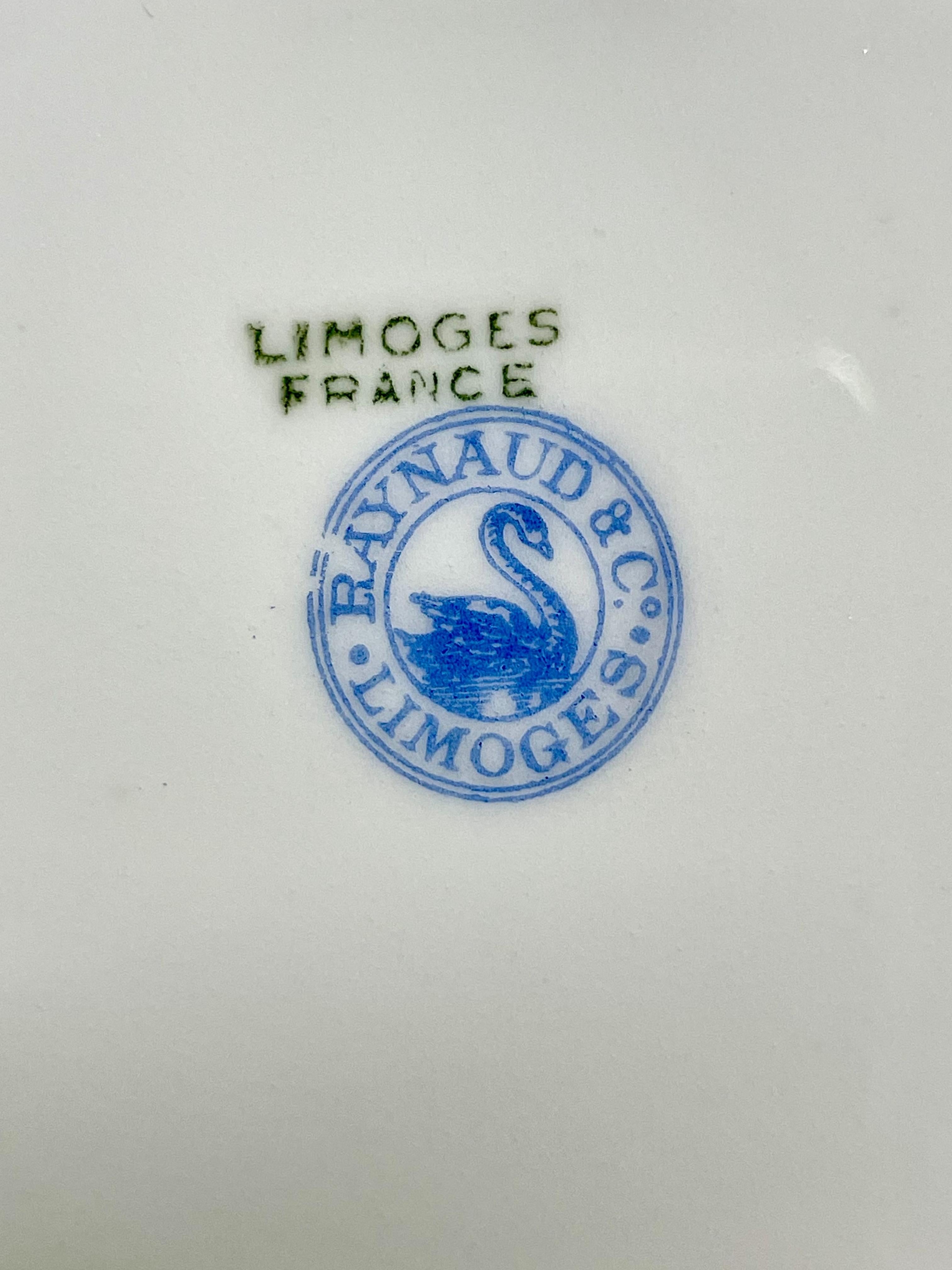 Service de table en porcelaine de Limoges par Raynaud & Cie Bon état - En vente à LA CIOTAT, FR