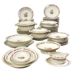 Antique Dinner Service in Limoges Porcelain by Raynaud & Cie