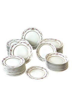 Tafelservice aus 65 Teilen aus Limoges-Porzellan, von Raynaud