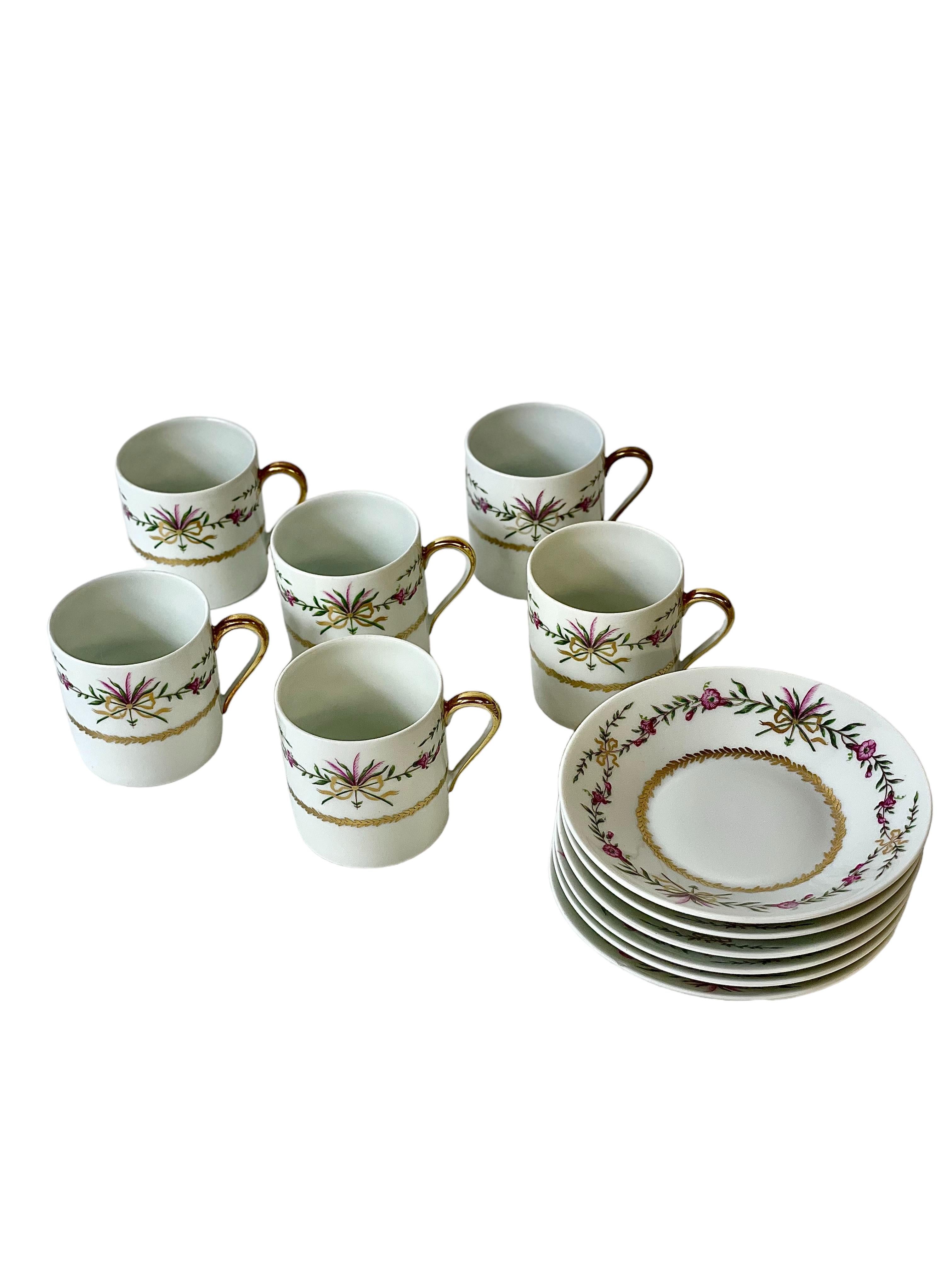 Louis XVI Dinner Service of 65 Pieces in Limoges Porcelain, by Raynaud