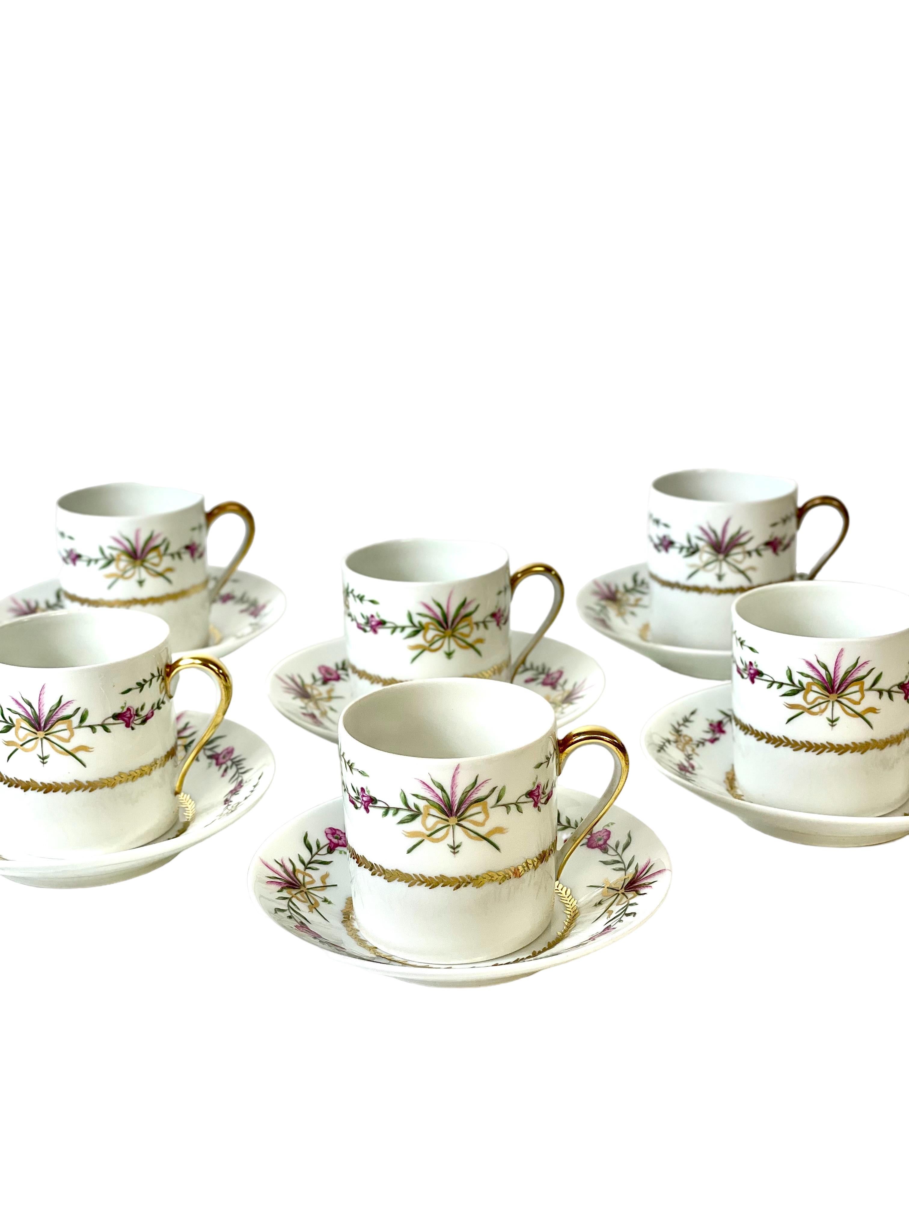 French Dinner Service of 65 Pieces in Limoges Porcelain, by Raynaud