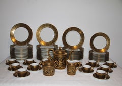 Dinner Service Signed F Legrand Limoges, 1920