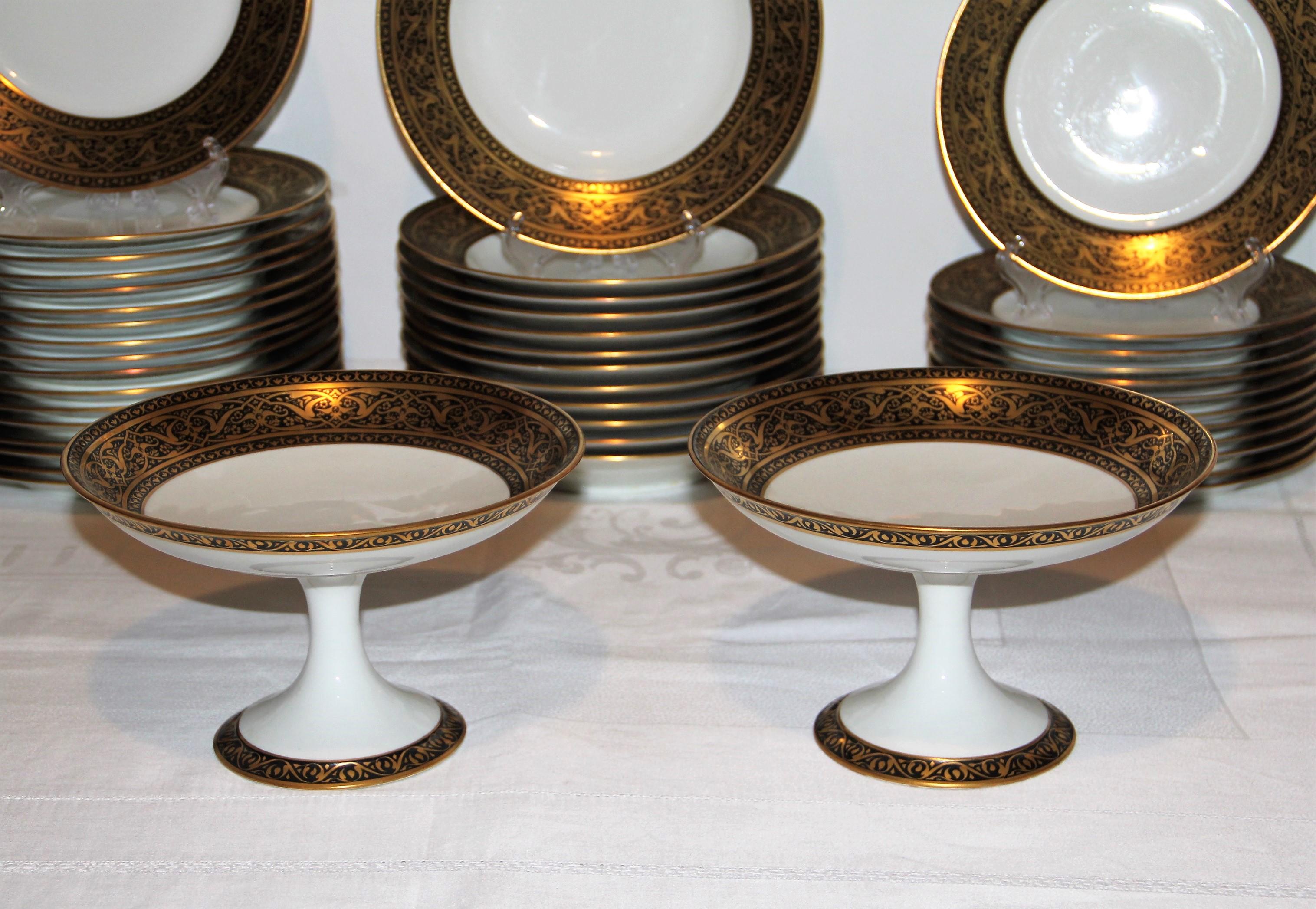 20th Century Dinner Service Signed F Legrand Limoges, 1920 For Sale
