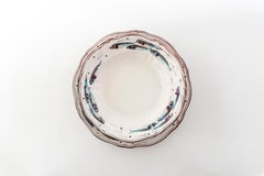 Service de table pour 6 personnes  (12 Pieces) by Bottega Vignoli Majolique italienne peinte à la main