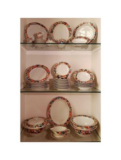 Dinnerware Set by A. Boetti and E. Sottsass for Alessi Tendentse, Italy