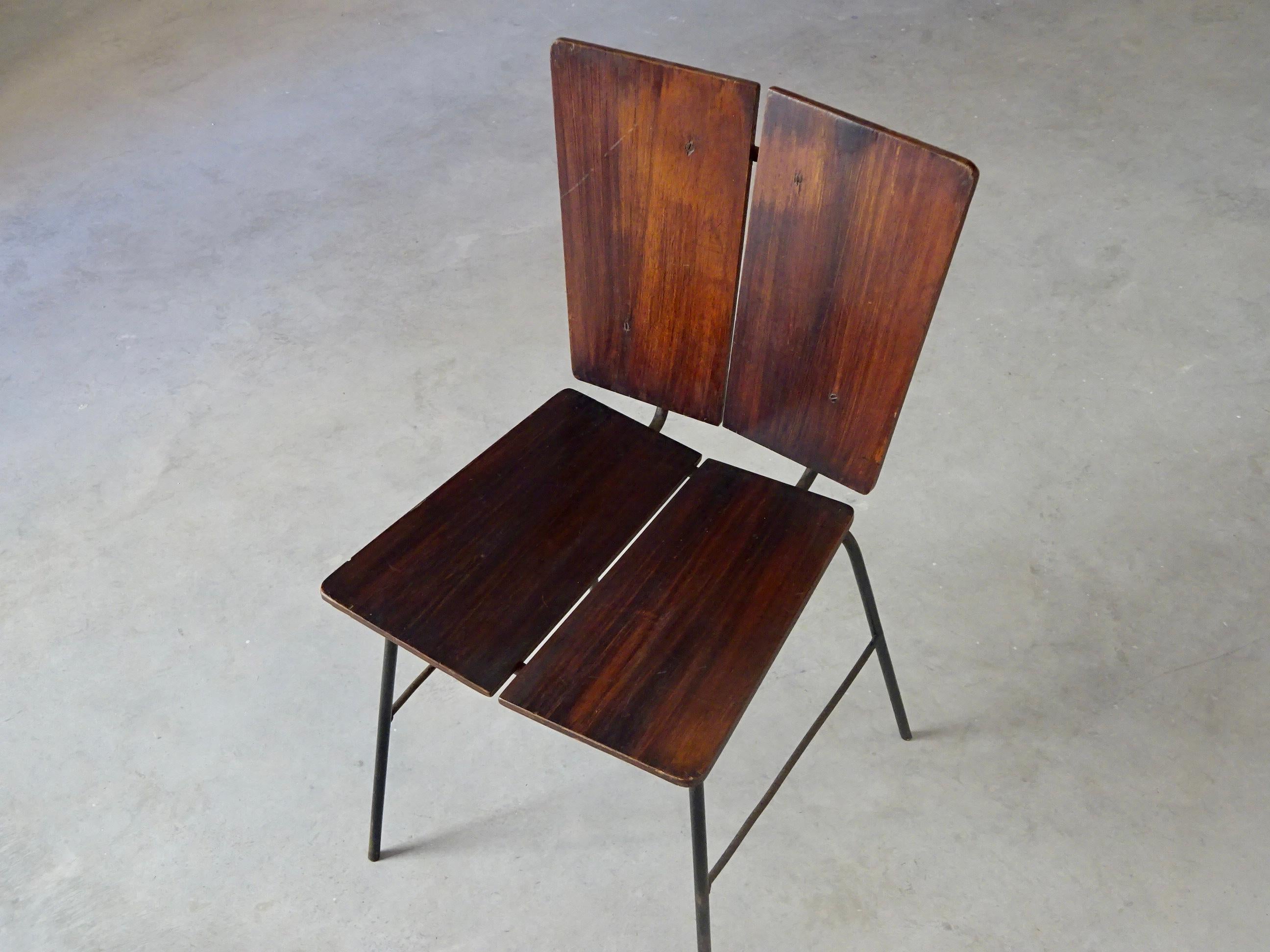 Brazilian Dinning Chair Produced by “Italma”, Attributed to Jean Gillon. Brazil, 1960s For Sale