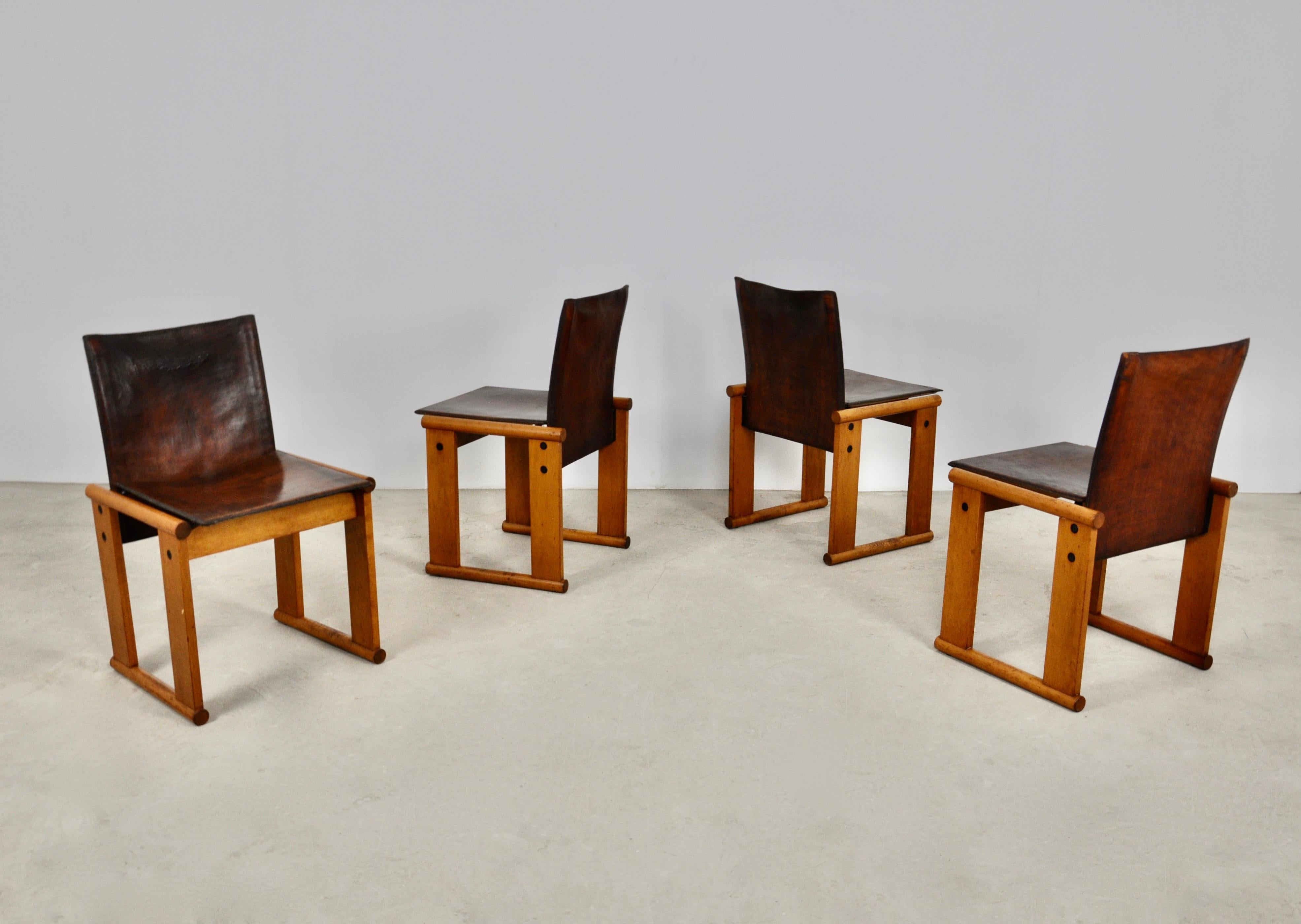Dinning Chairs by Afra & Tobia Scarpa, 1970s 8