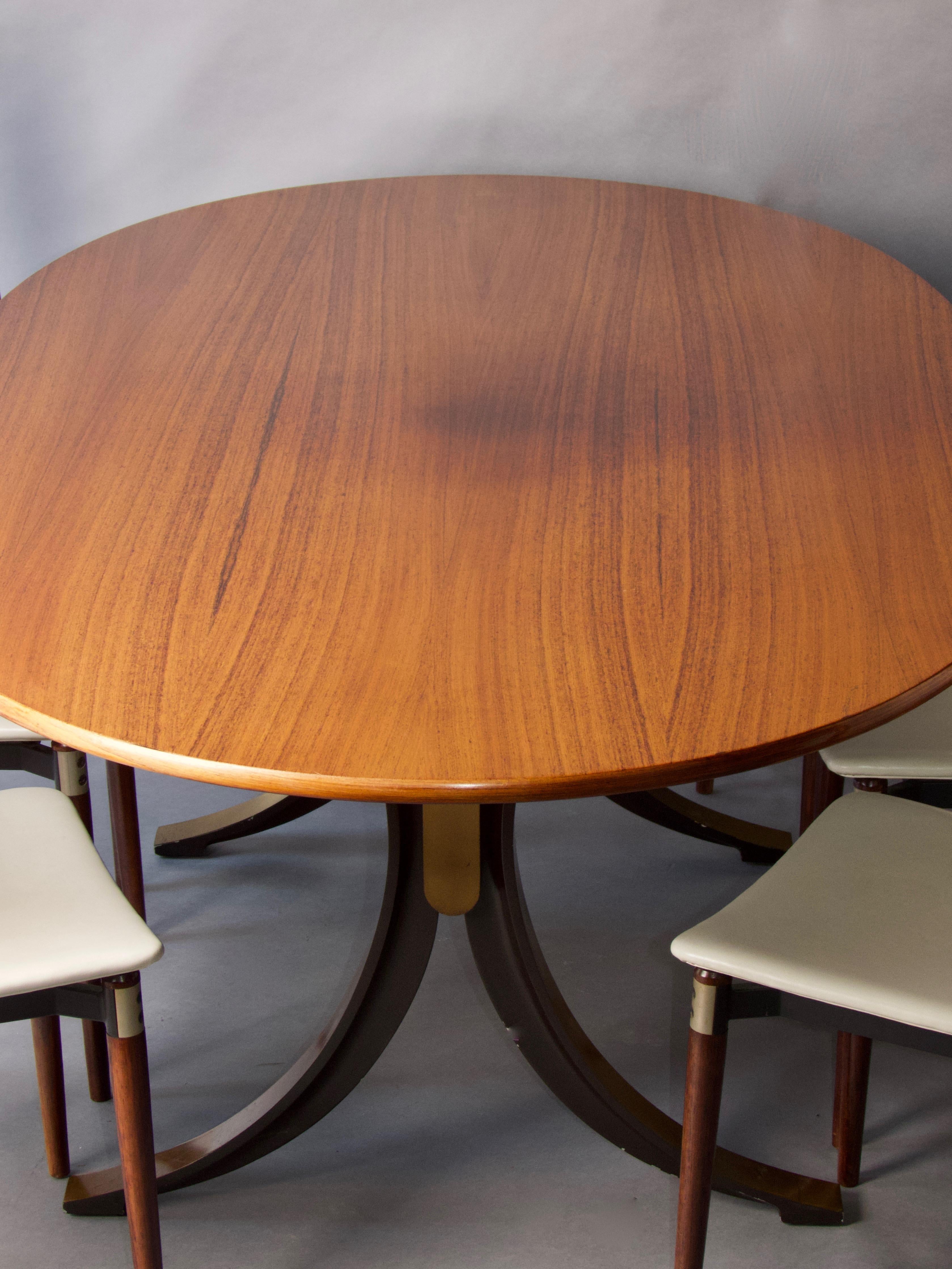 Esszimmer-Set von Tecno und Eugenio Gerli im Angebot 7