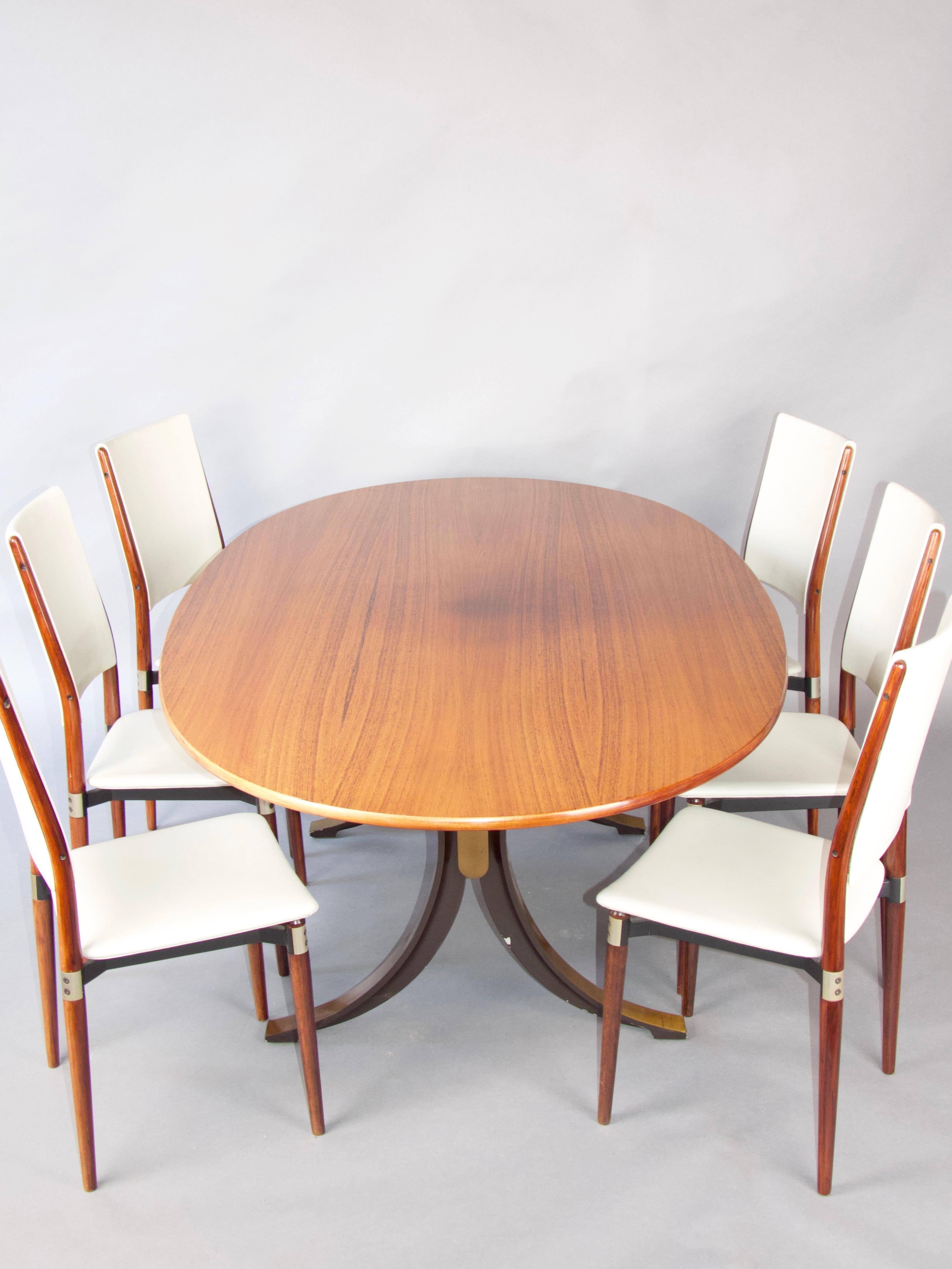 Esszimmer-Set von Tecno und Eugenio Gerli im Angebot 14