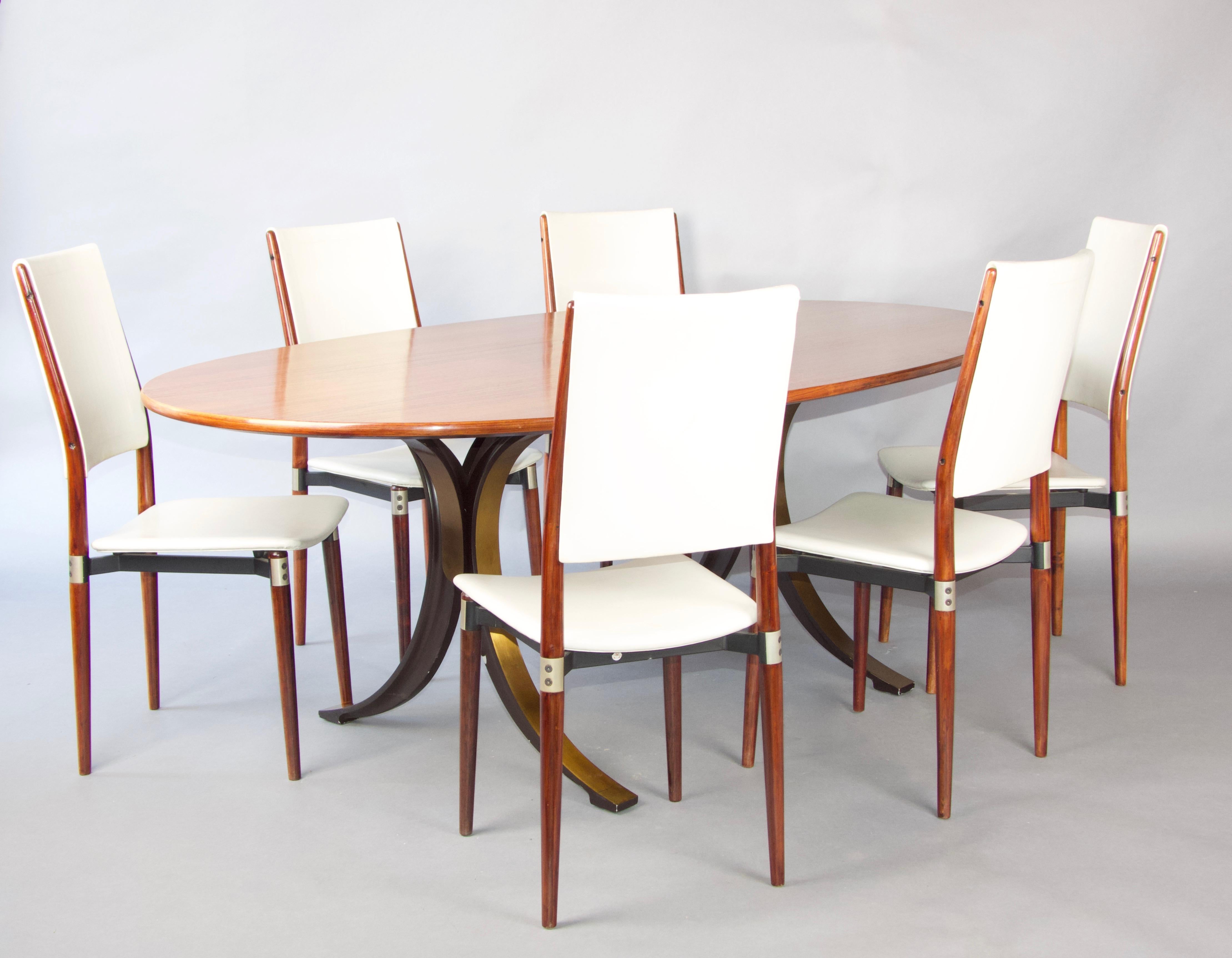 Esszimmer-Set von Tecno und Eugenio Gerli (Italienisch) im Angebot