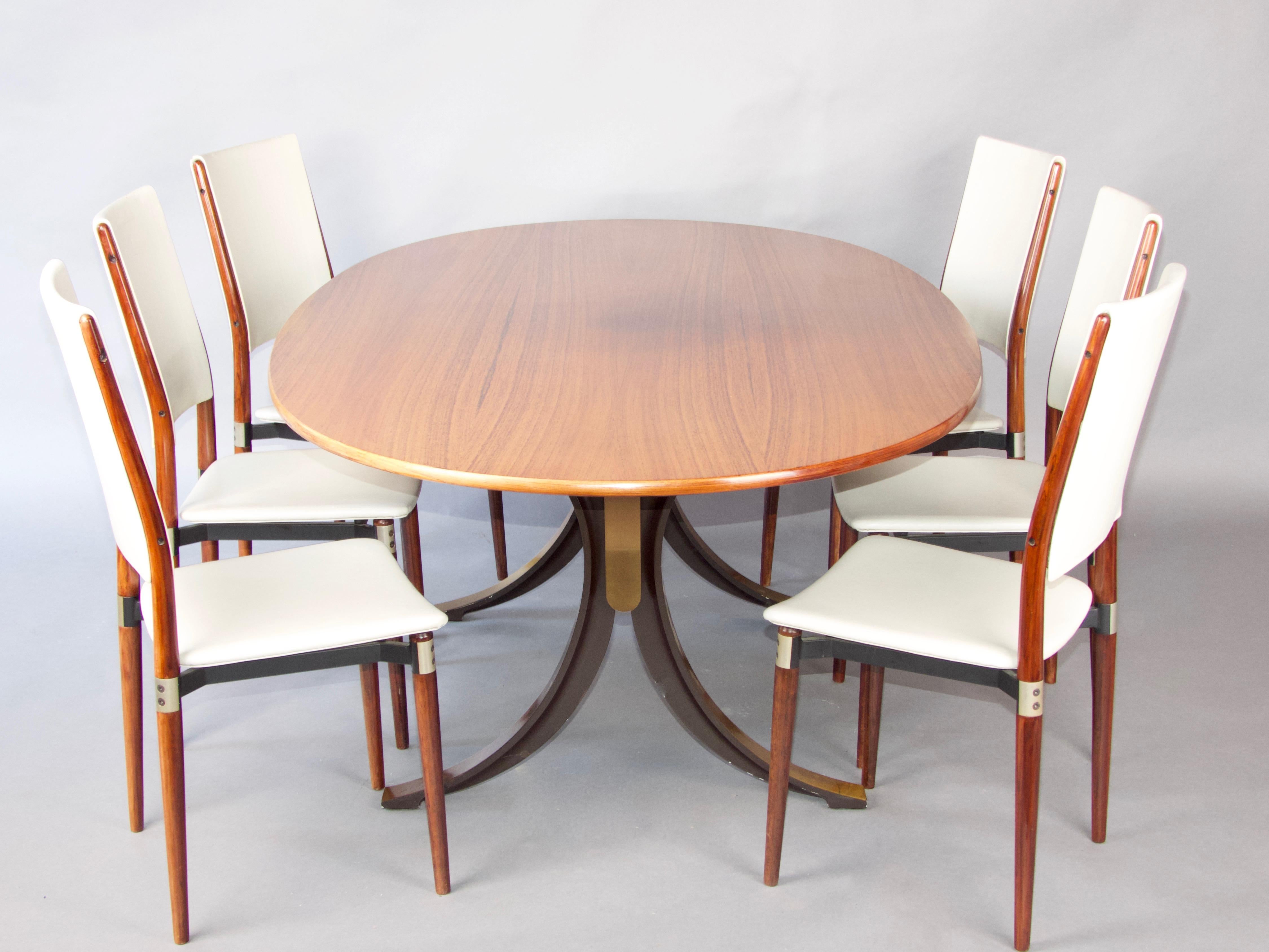 Esszimmer-Set von Tecno und Eugenio Gerli im Angebot 3
