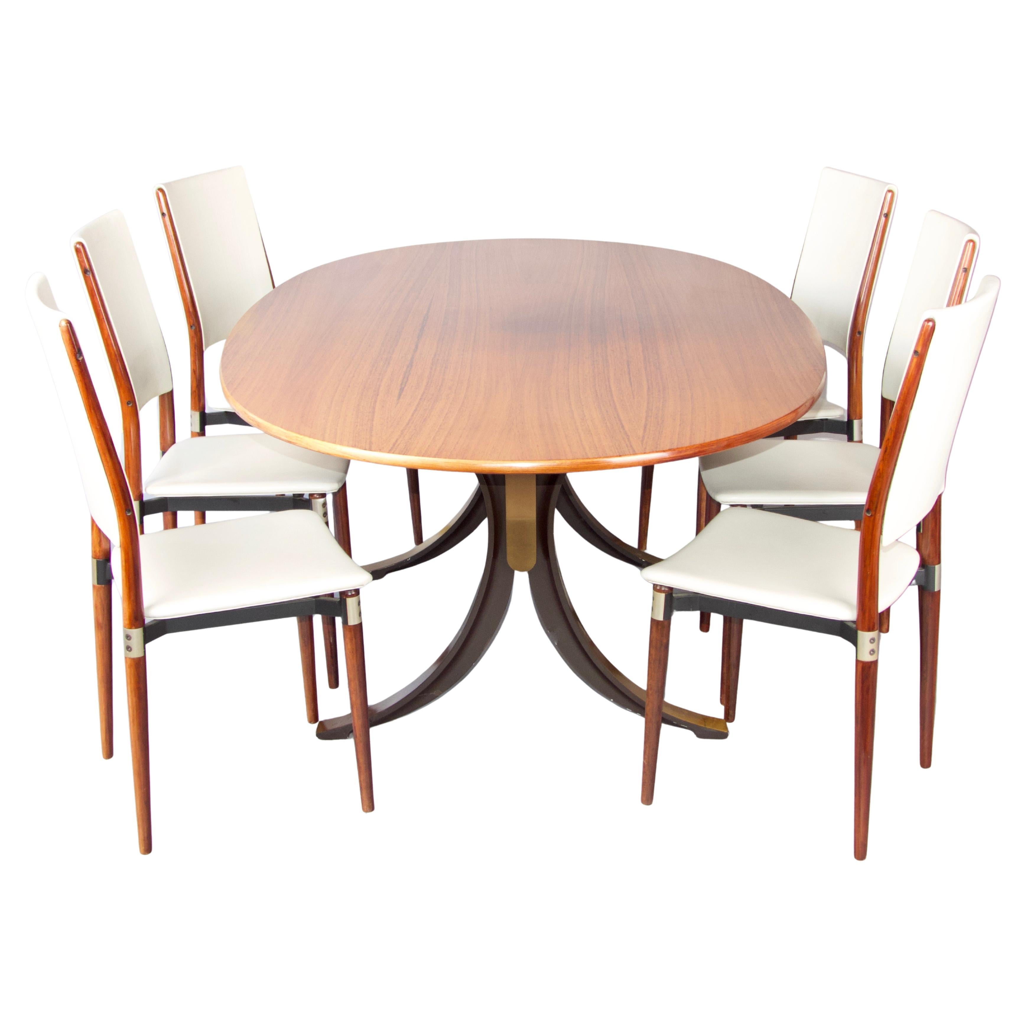 Dinning room set by Tecno and Eugenio Gerli
