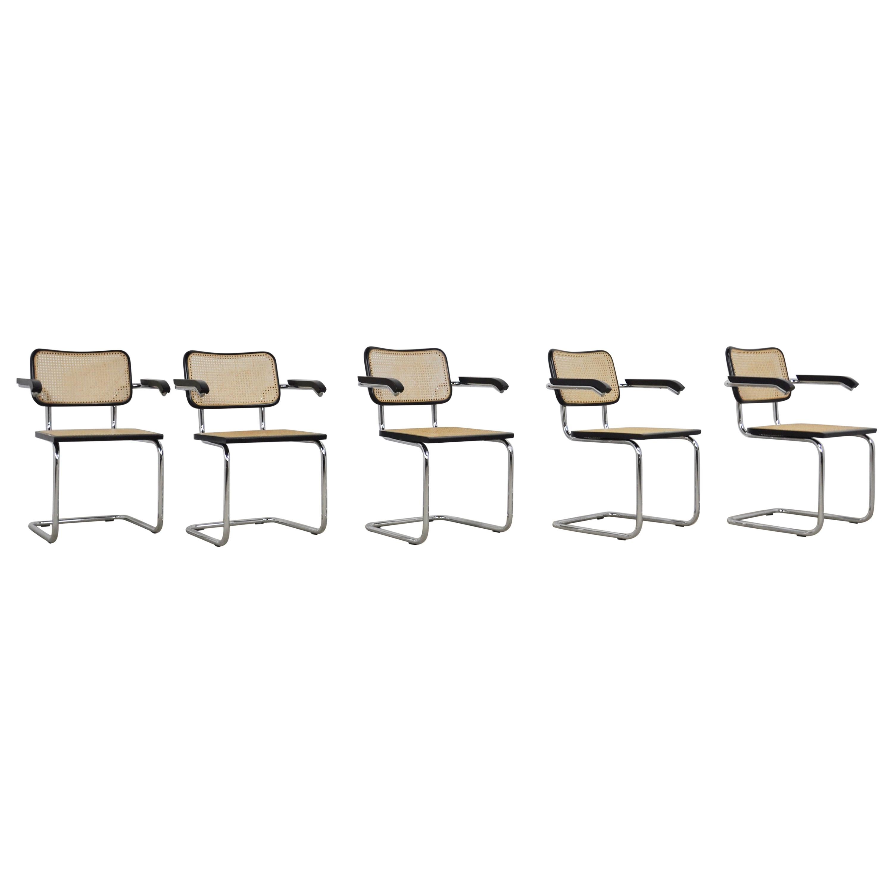 Dinning Style Chairs B32 by Marcel Breuer Set of 5