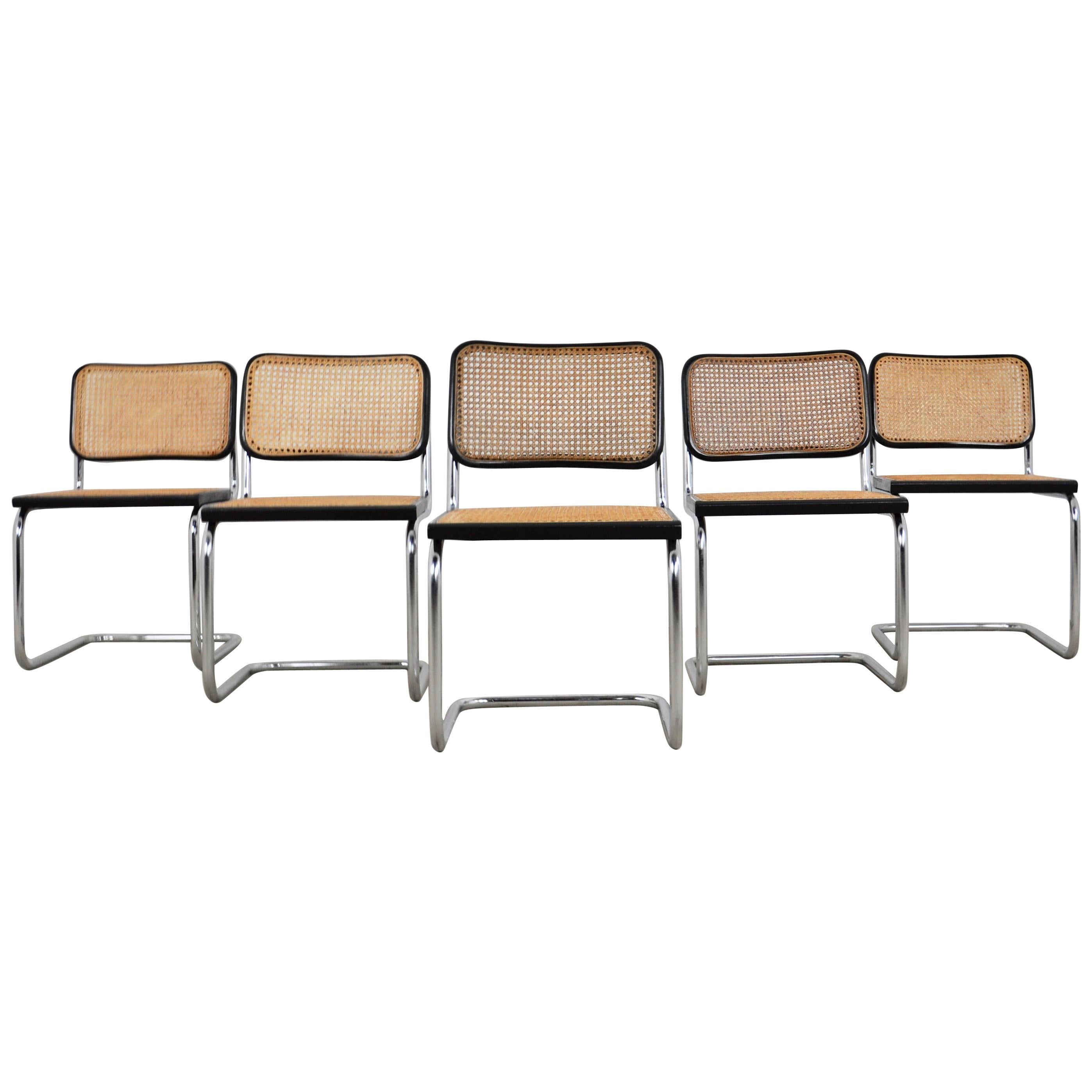 Dinning Style Chairs B32 by Marcel Breuer Set 5