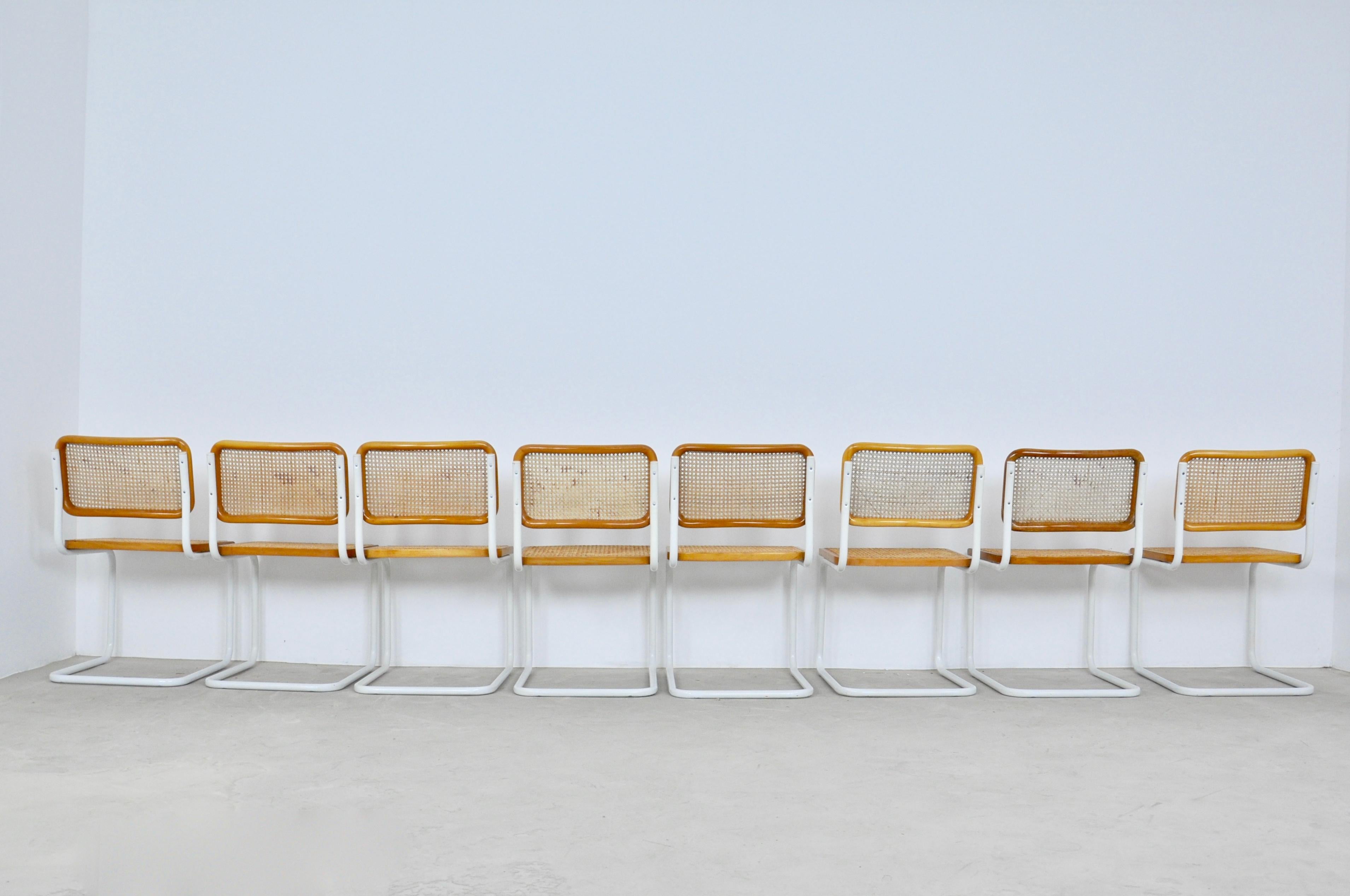 Dinning Style Chairs B32 by Marcel Breuer Set of 8 3