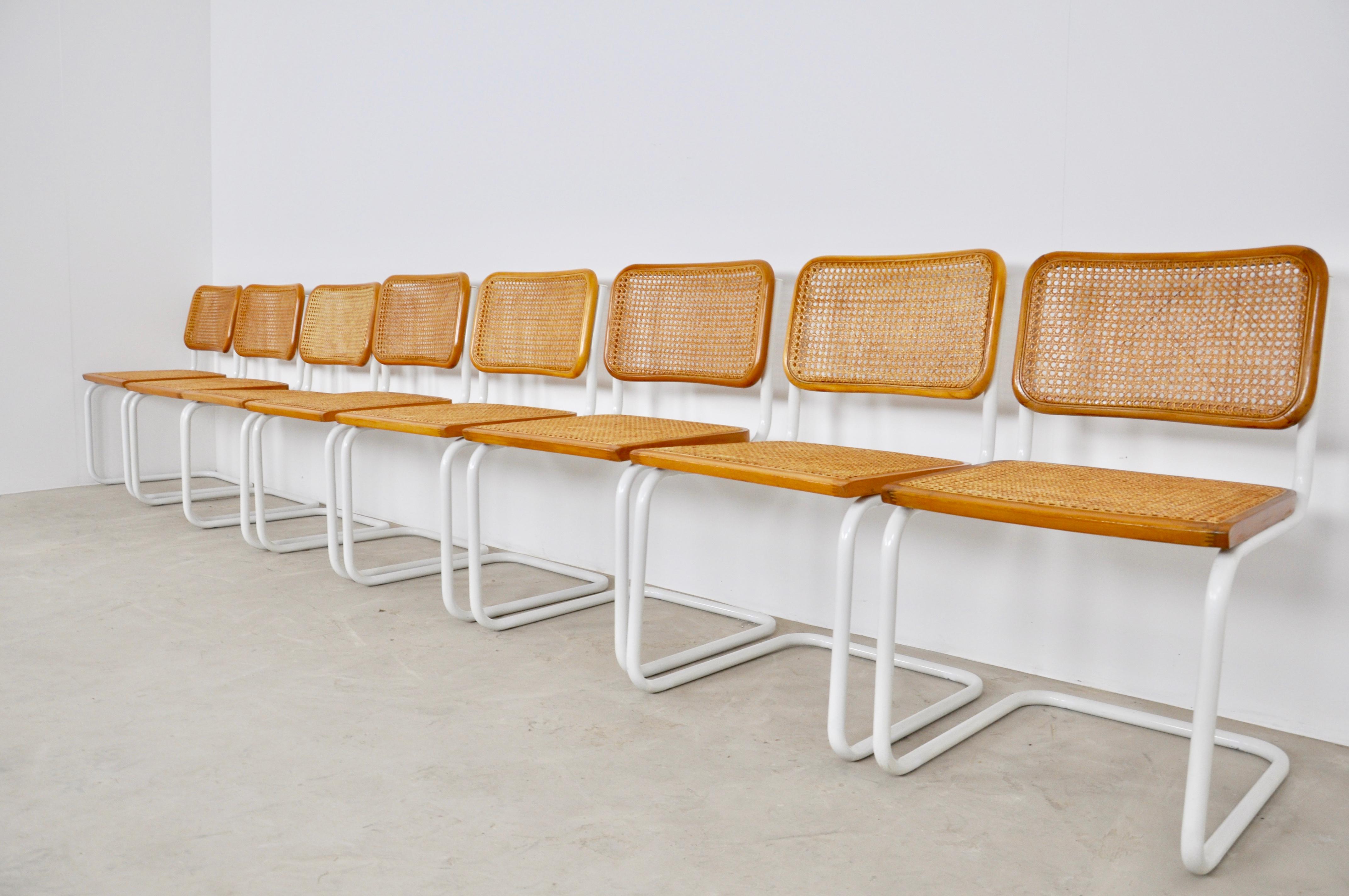 Mid-Century Modern Dinning Style Chairs B32 by Marcel Breuer Set of 8