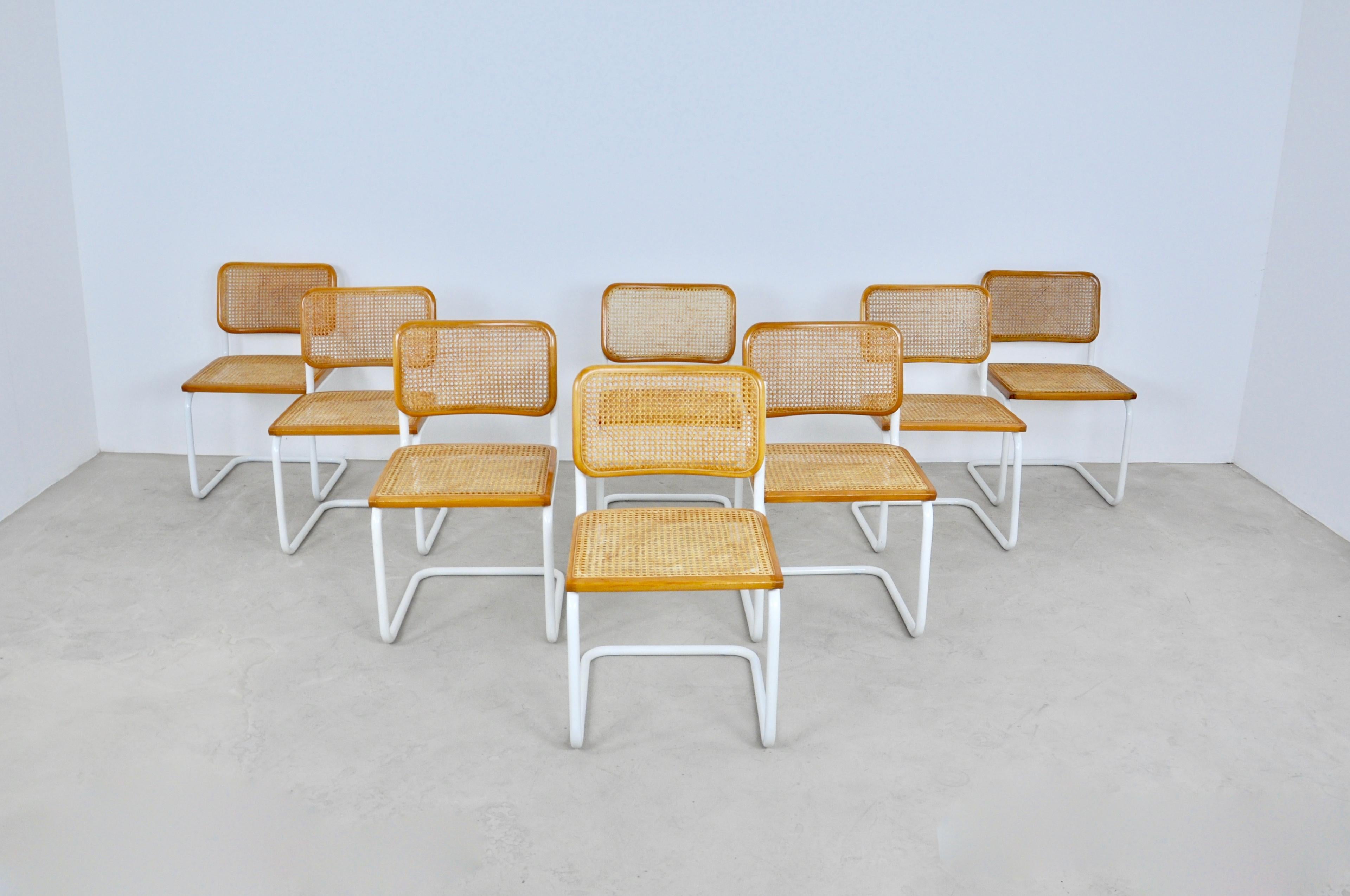 Wood Dinning Style Chairs B32 by Marcel Breuer Set of 8