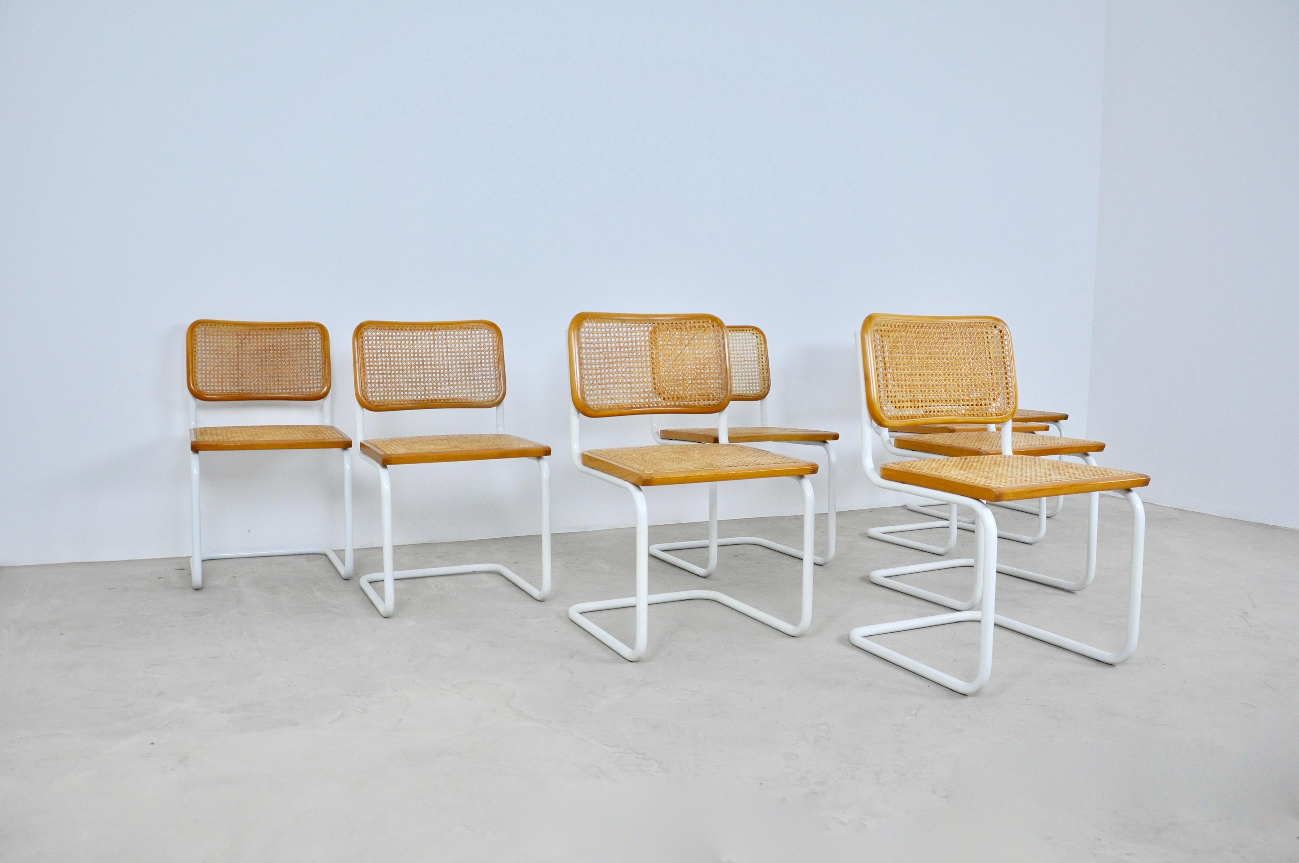 Dinning Style Chairs B32 by Marcel Breuer Set of 8 1