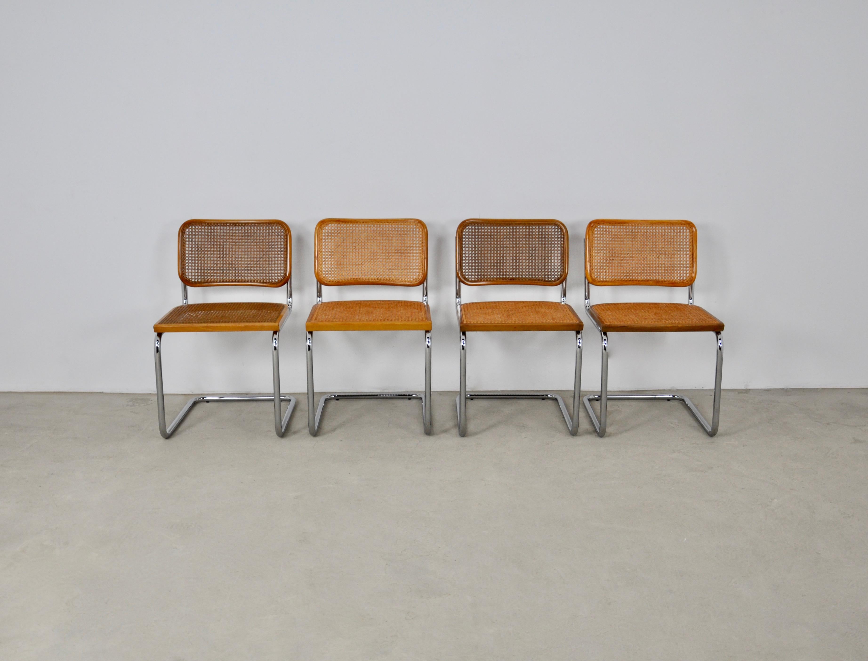 Mid-Century Modern Dinning Style Chairs B32 by Marcel Breuer Set of 4