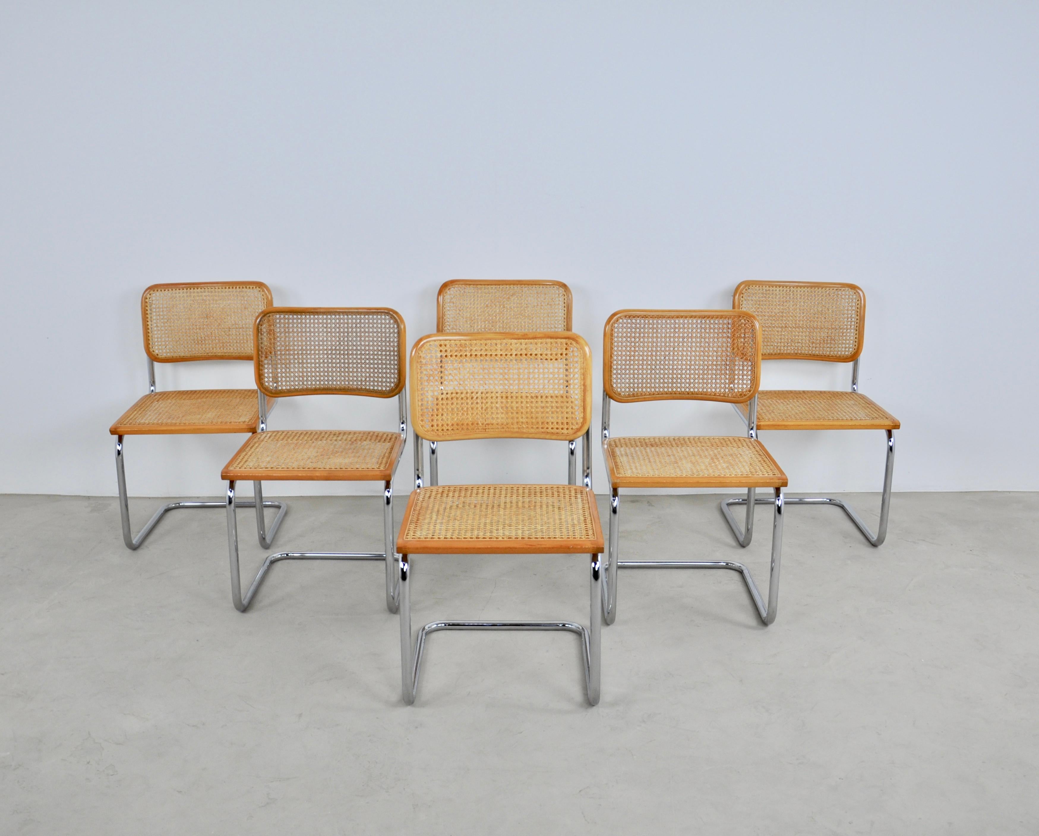 Dinning Style Chairs B32 by Marcel Breuer Set of 6 3