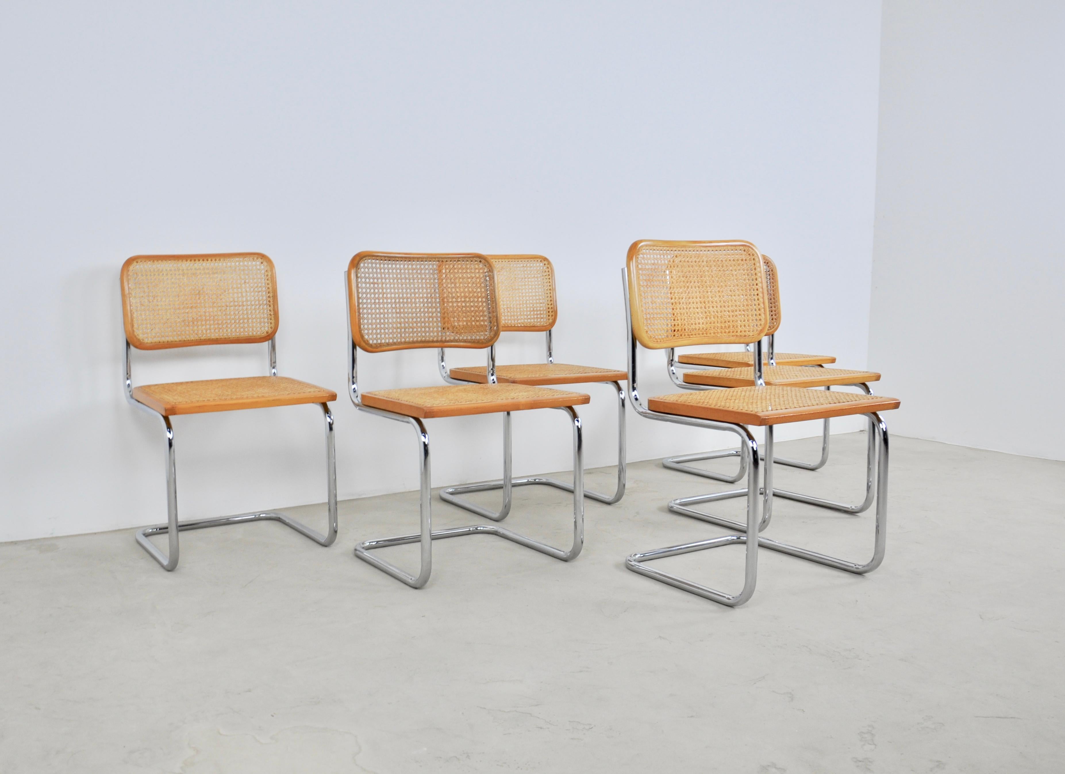 Dinning Style Chairs B32 by Marcel Breuer Set of 6 4