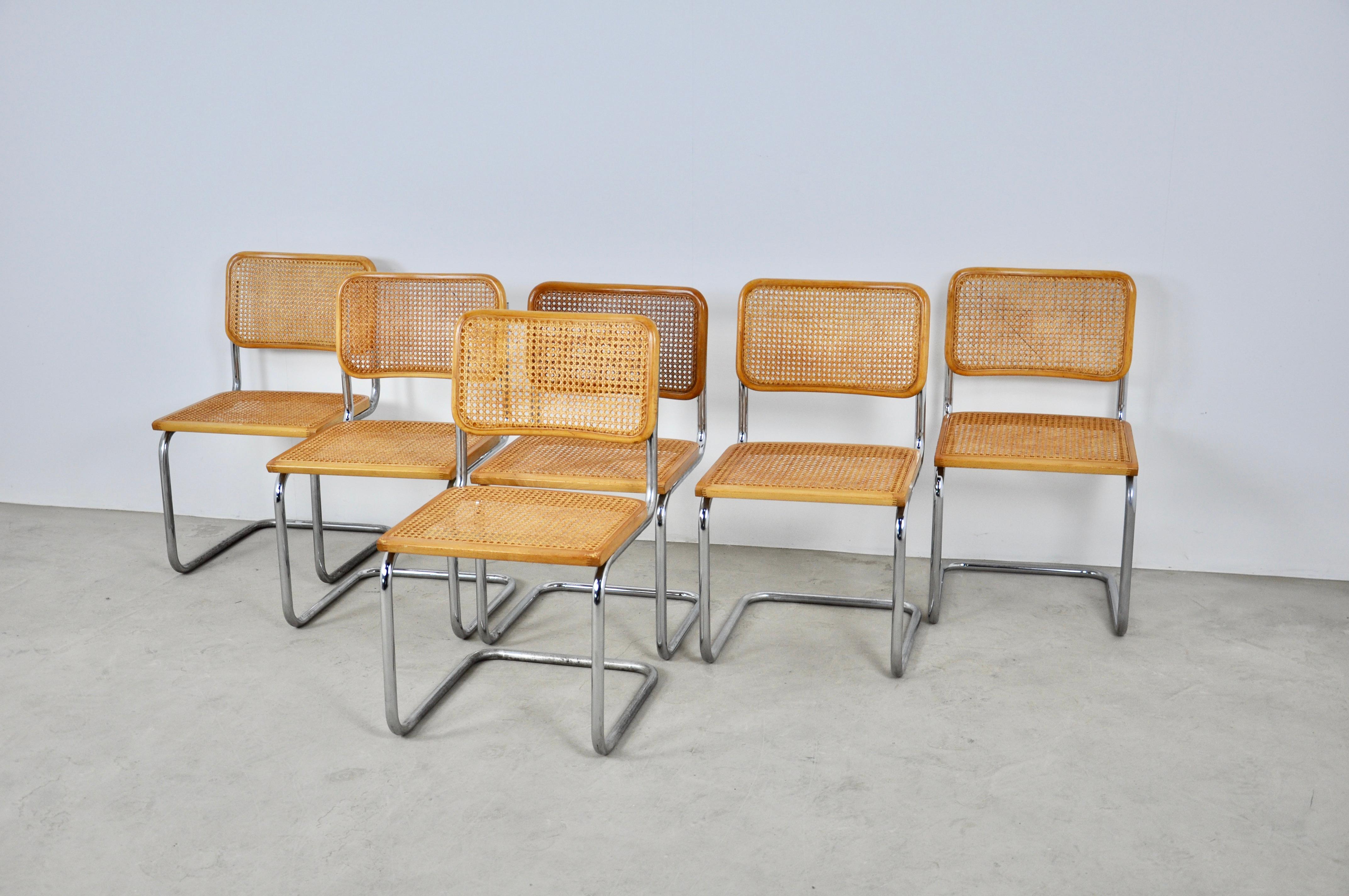 Dinning Style Chairs B32 by Marcel Breuer Set of 6 4