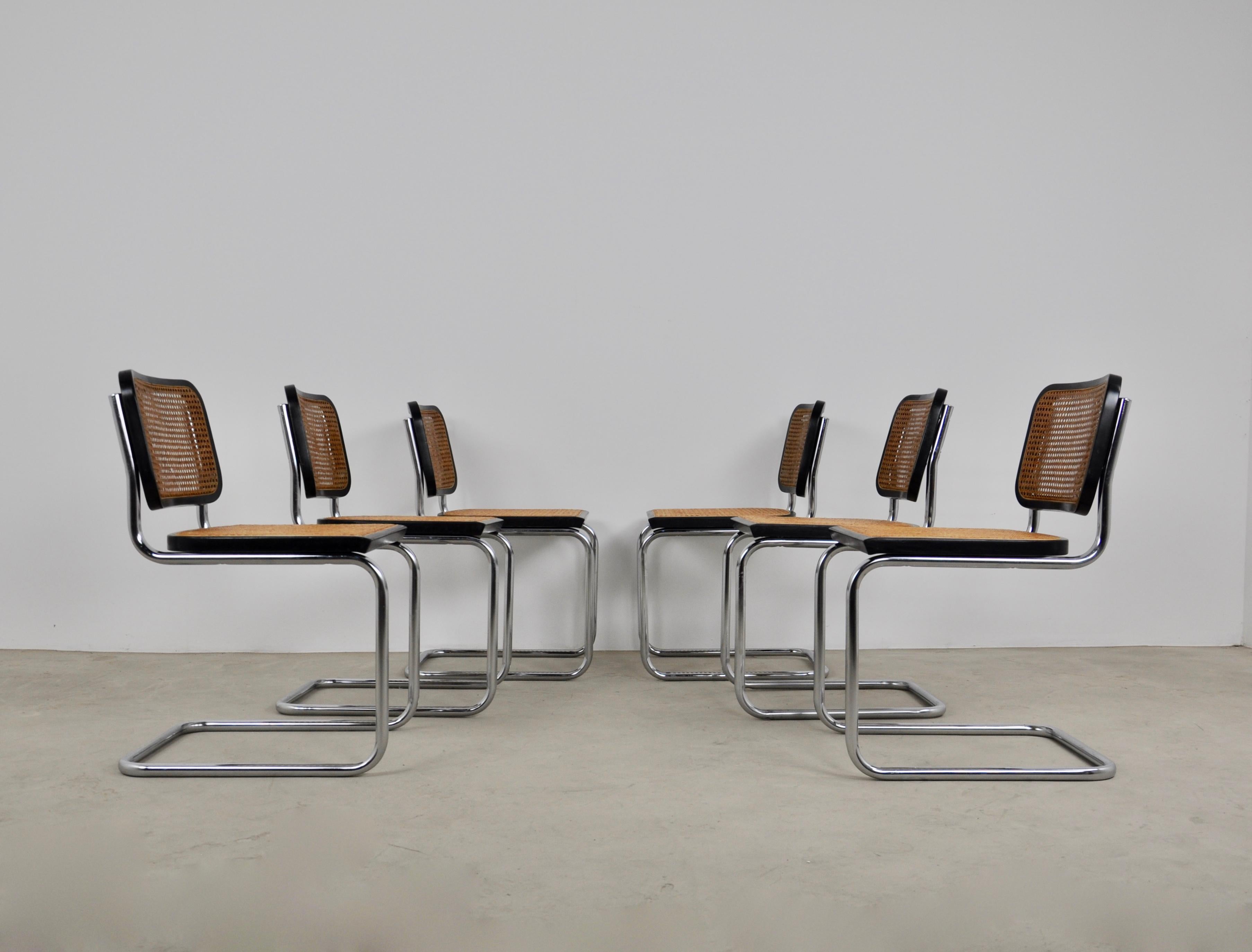 Dinning Style Chairs B32 by Marcel Breuer, Set of 6 5