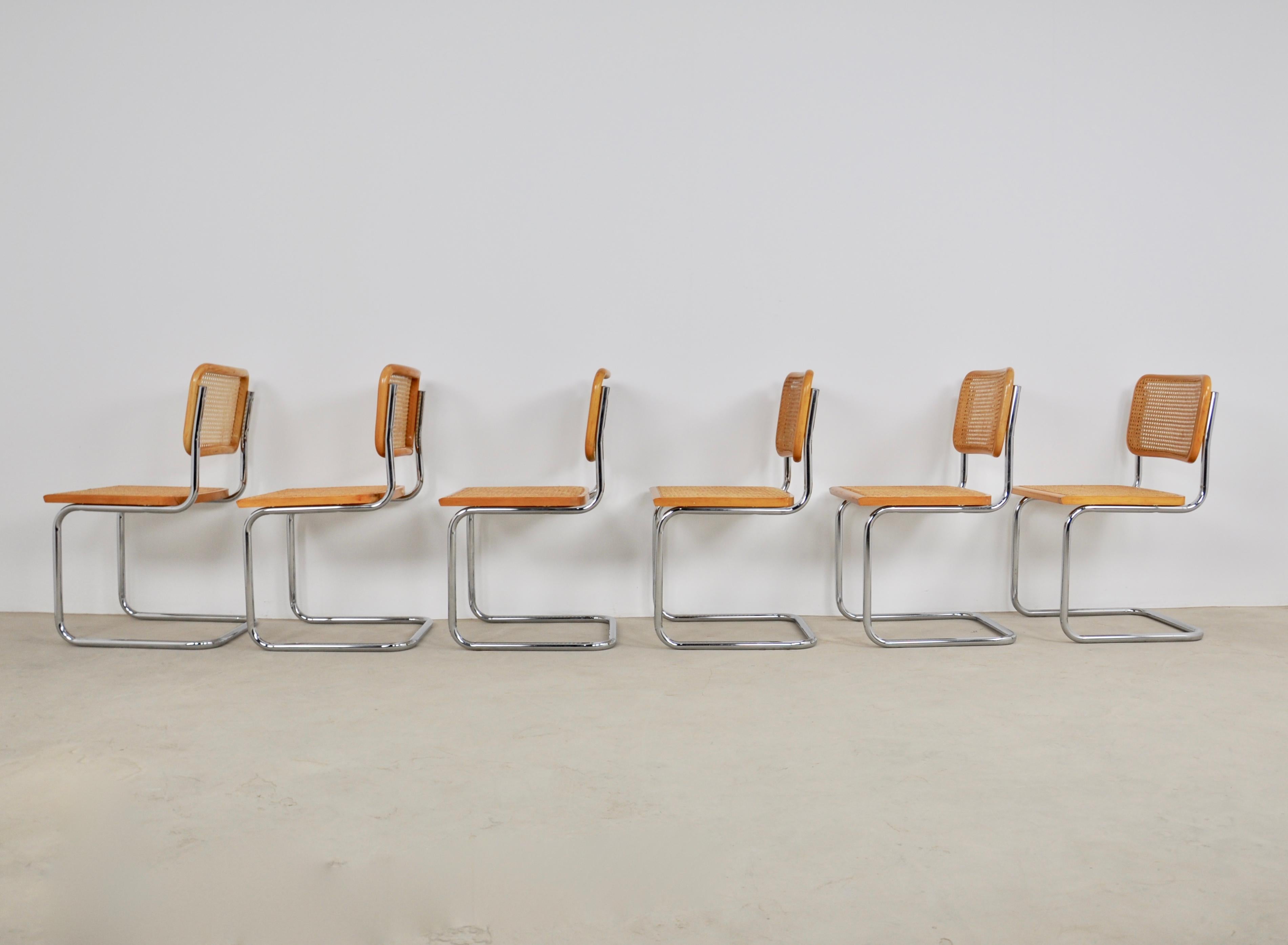 Dinning Style Chairs B32 by Marcel Breuer Set of 6 1