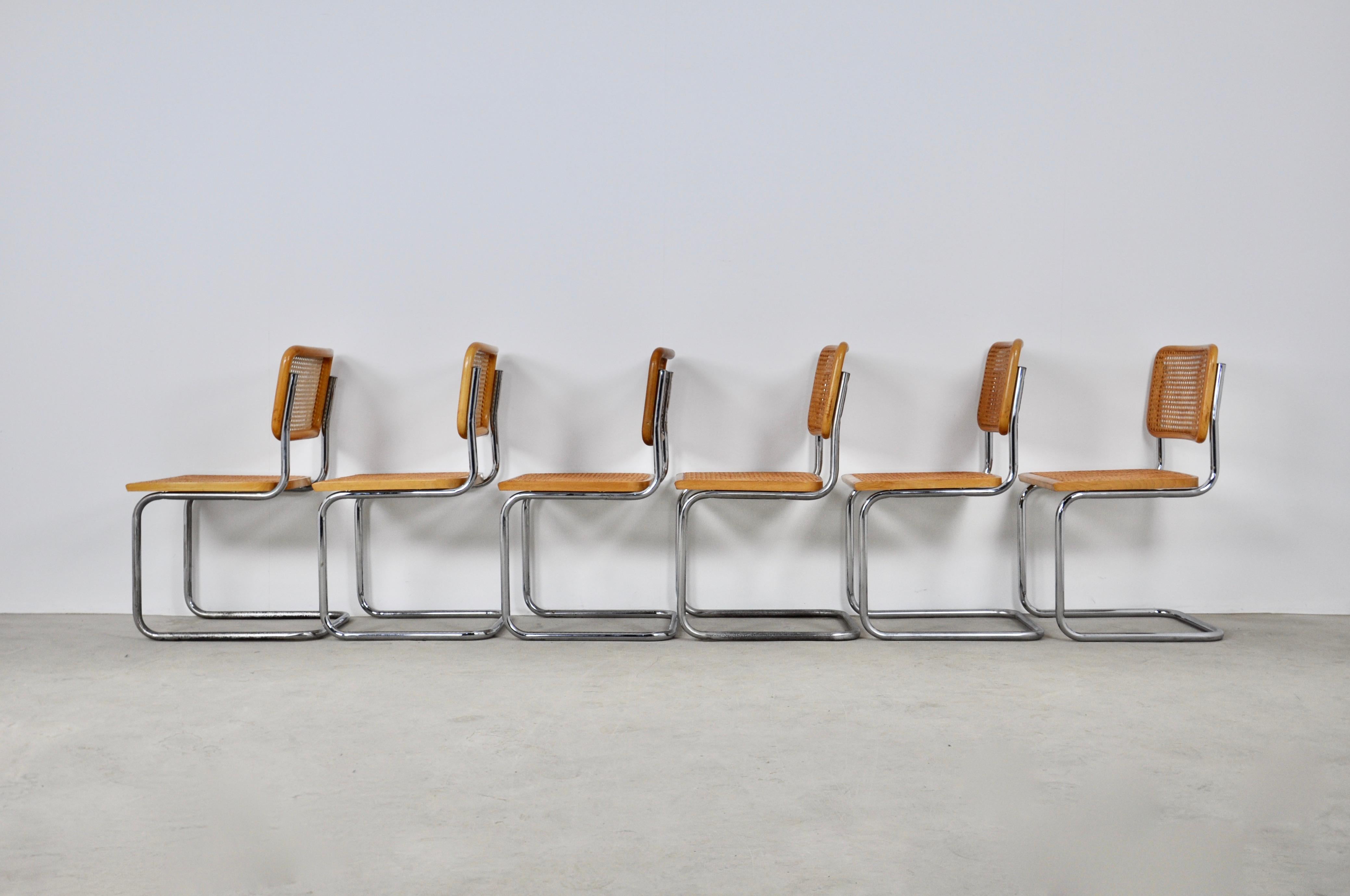 Dinning Style Chairs B32 by Marcel Breuer Set of 6 1