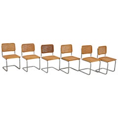 Vintage Dinning Style Chairs B32 by Marcel Breuer Set of 6