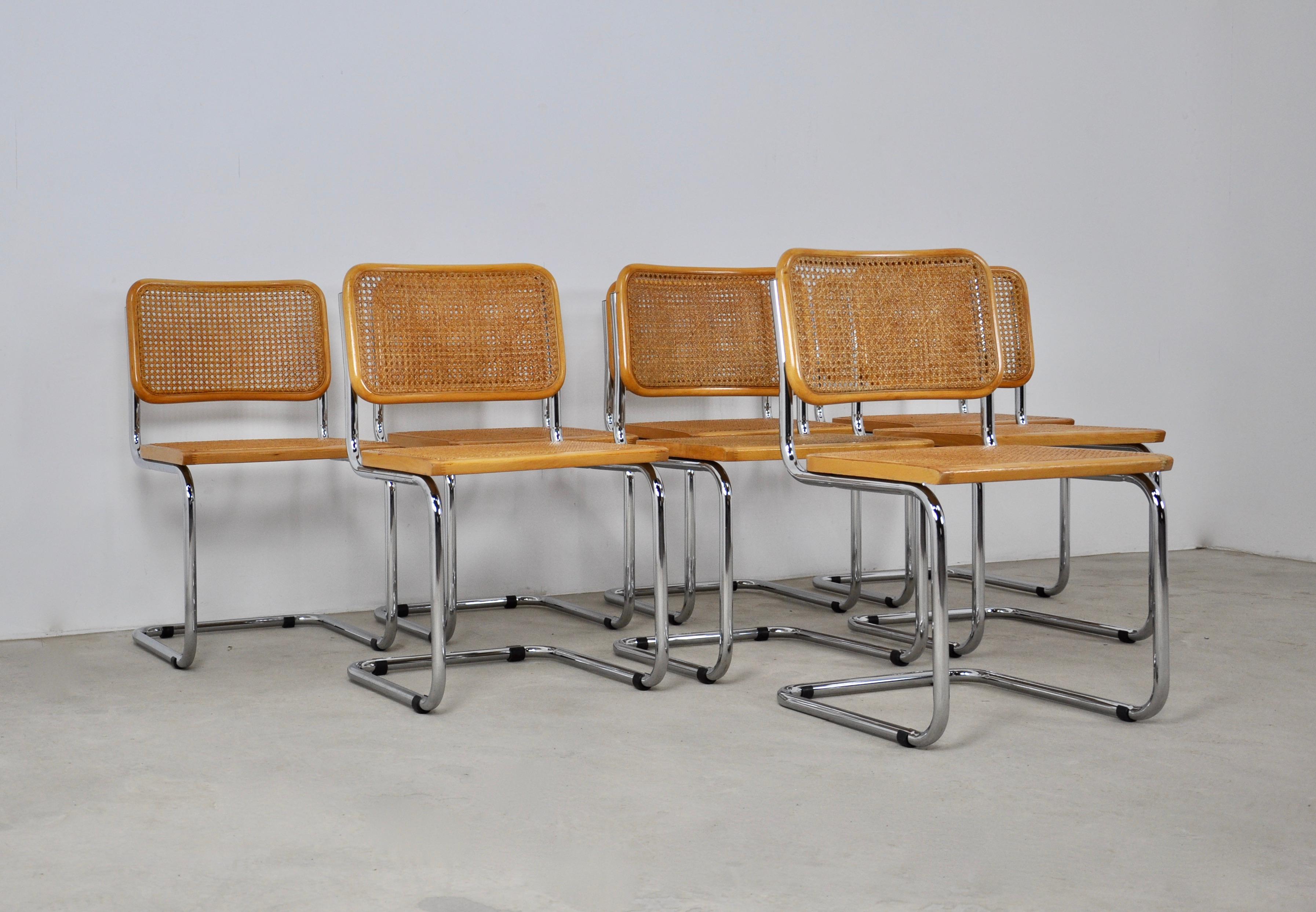 Mid-Century Modern Dinning Style Chairs B32 by Marcel Breuer Set of 8