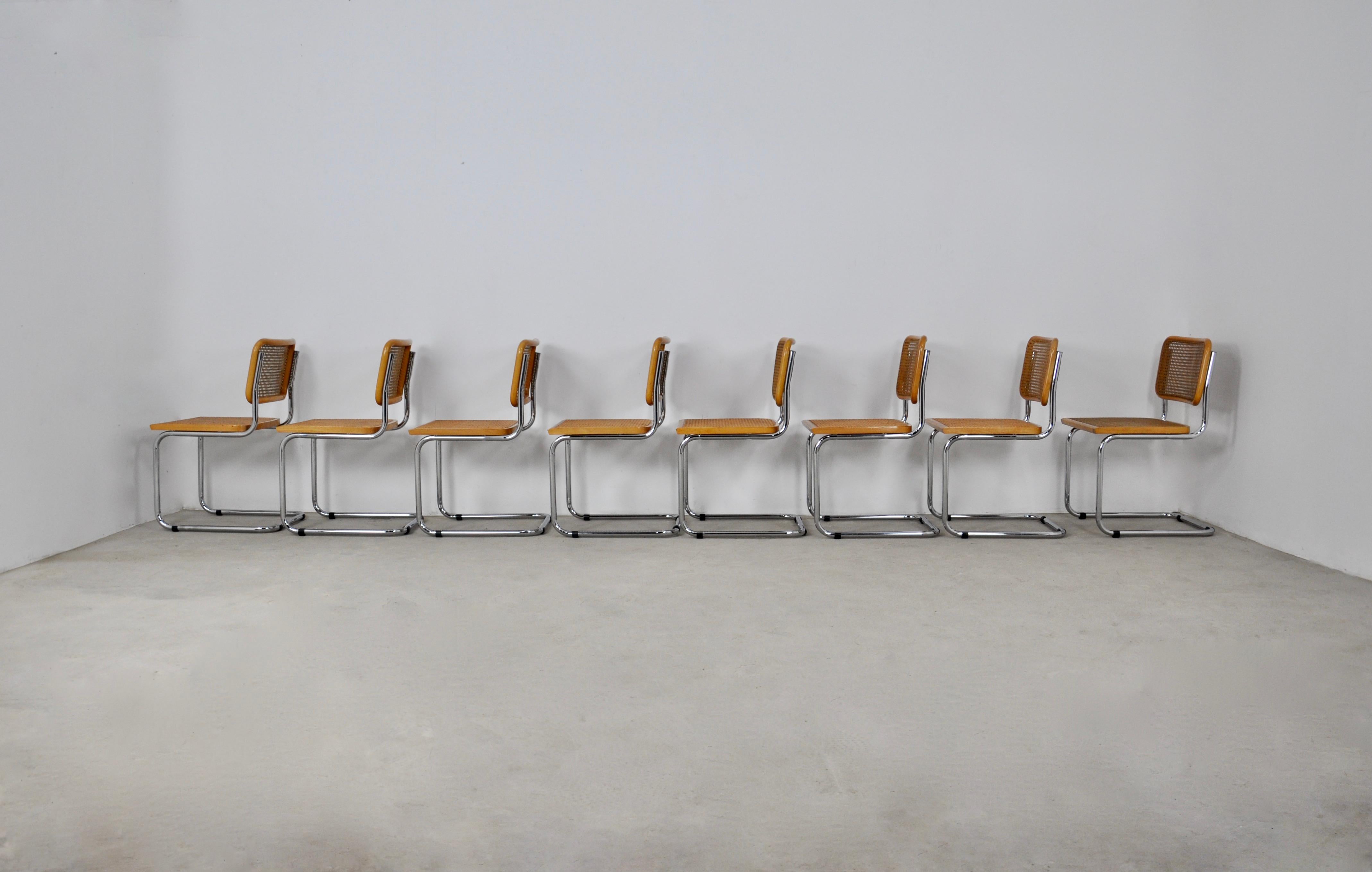 Dinning Style Chairs B32 by Marcel Breuer Set of 8 1