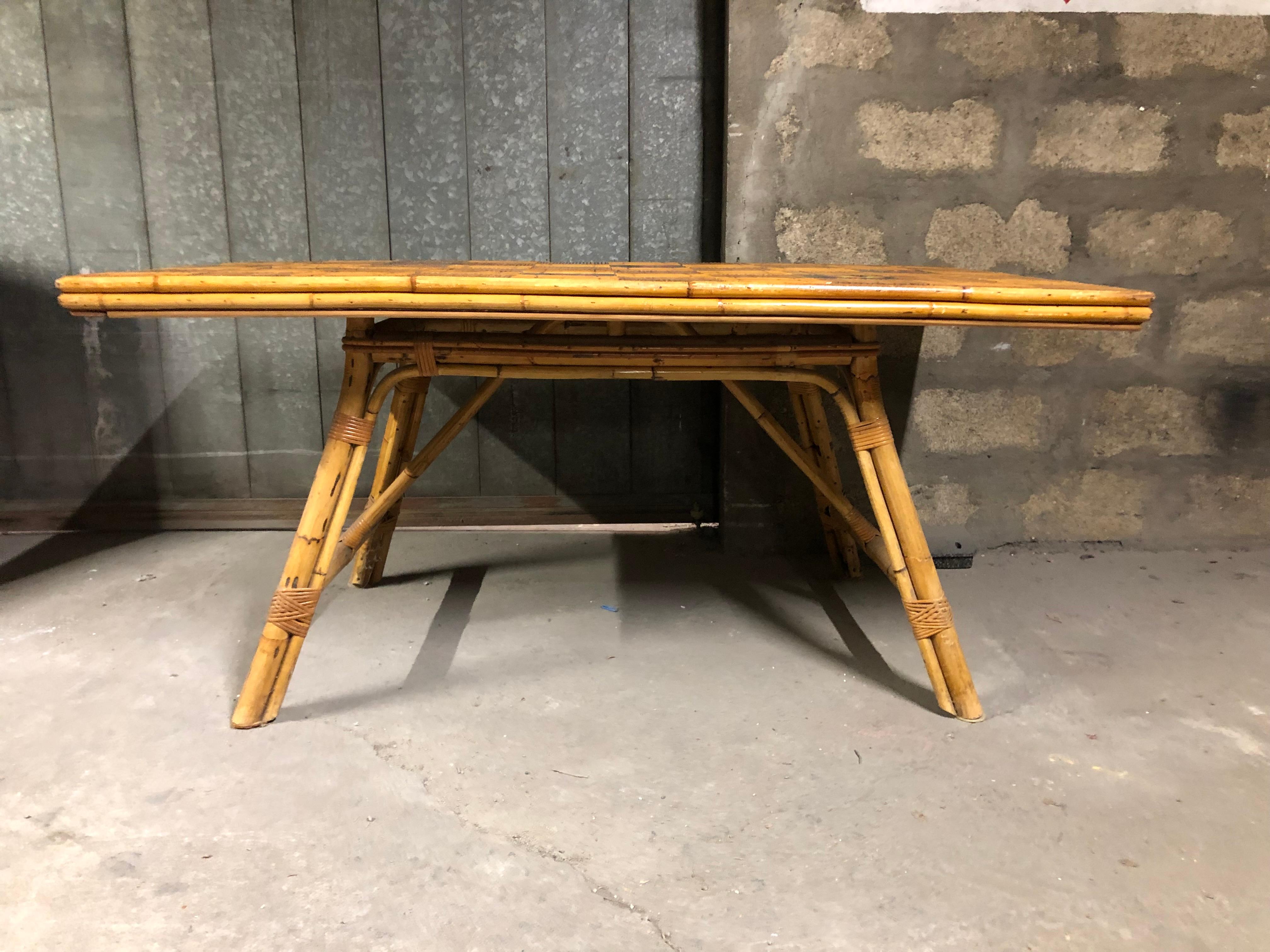 French Dinning Table by Audoux Minnet For Sale