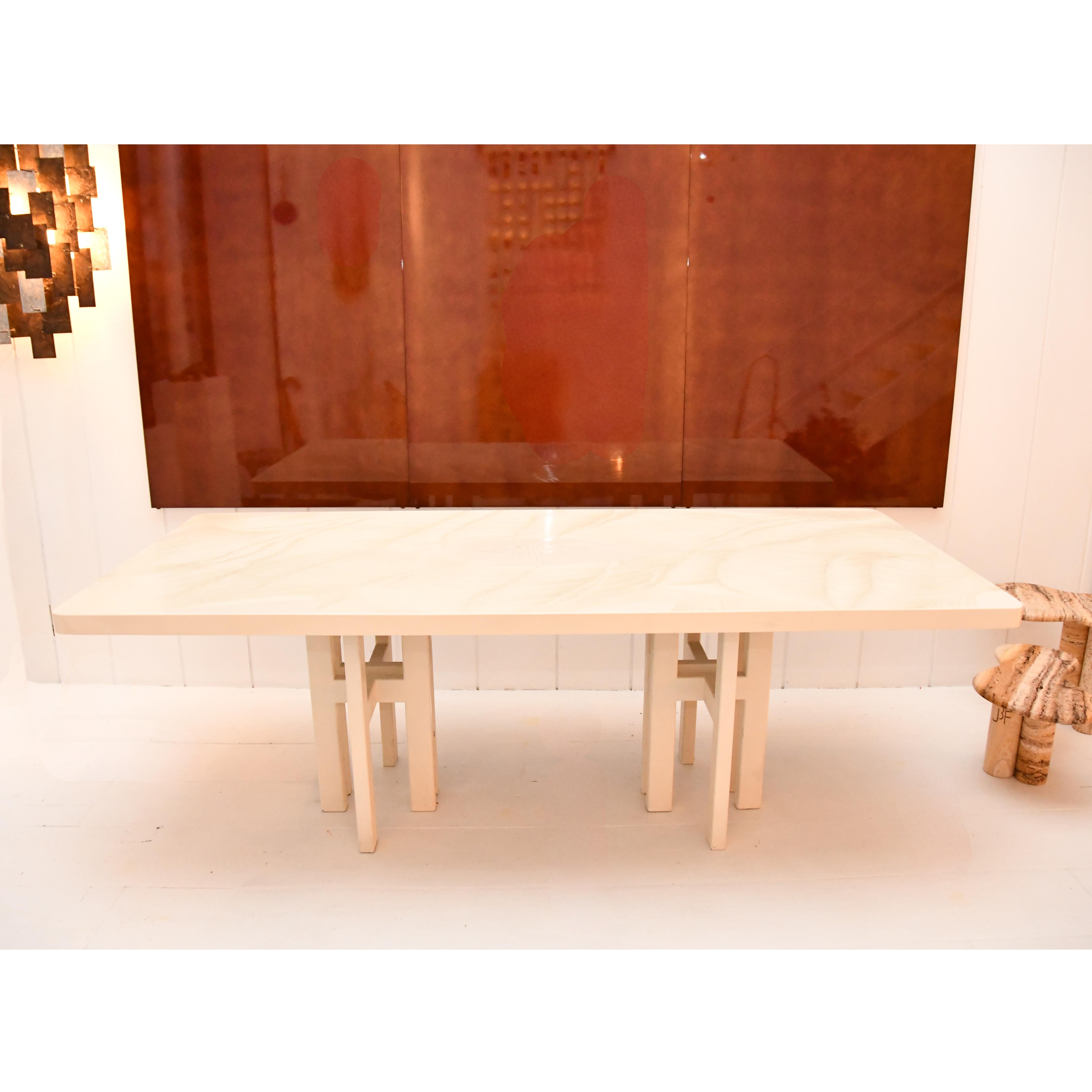 Mid-Century Modern Table de salle à manger Jean Claude Dresse en vente