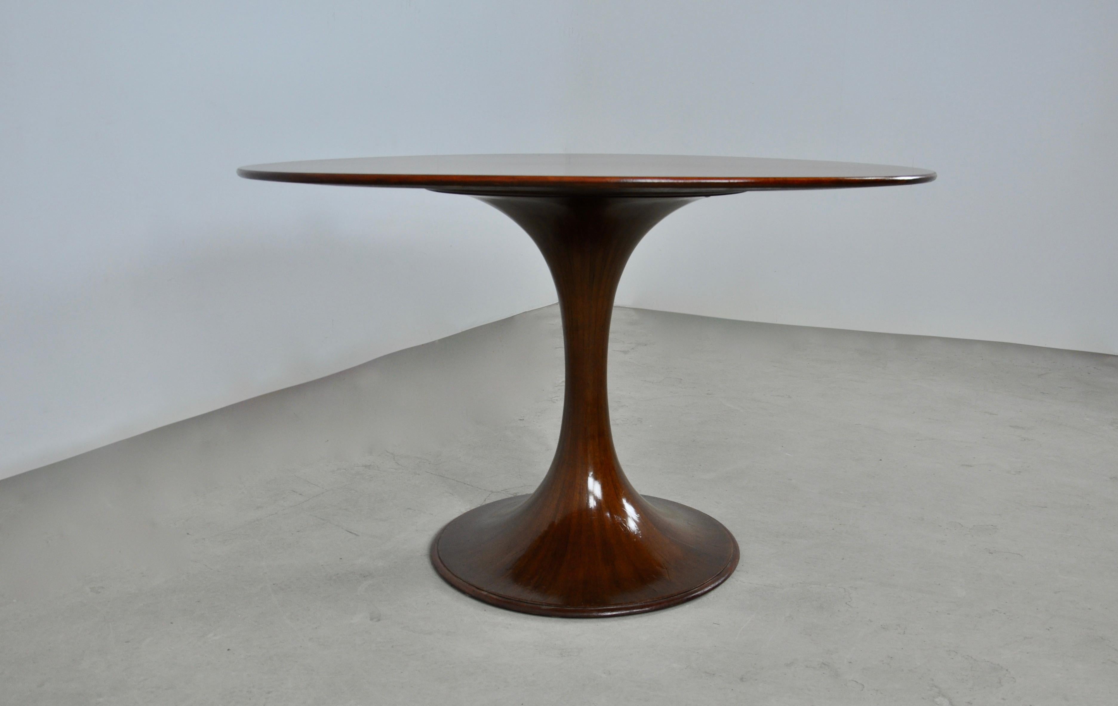 Wood Dinning Table by Luigi Massoni for Mobilia, 1959