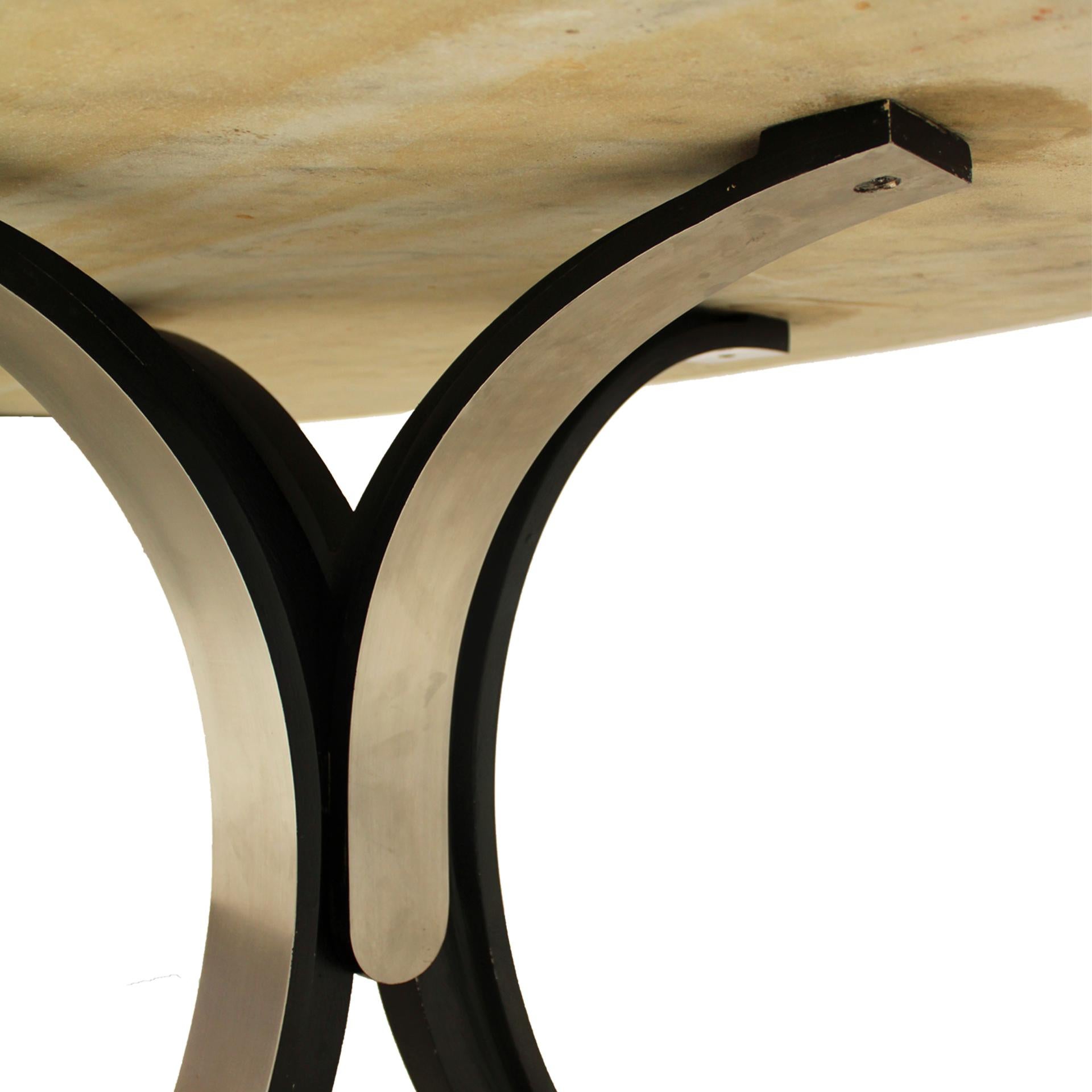 Table italienne de salle à manger Mod T102 pour Tecno Marble conçue par Osvaldo Borsani Bon état - En vente à Madrid, ES