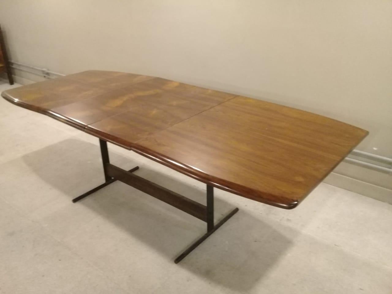 Dinning Table in Brazilian Rosewood by Jorge Zalszupin, 1950s 2