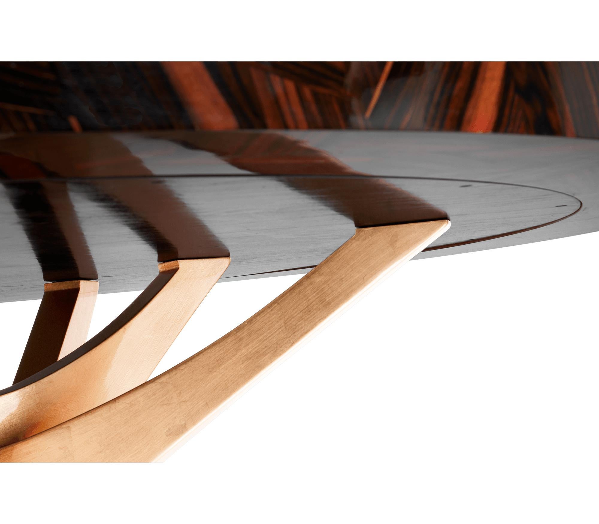 XXIe siècle et contemporain Table de salle à manger en bois 