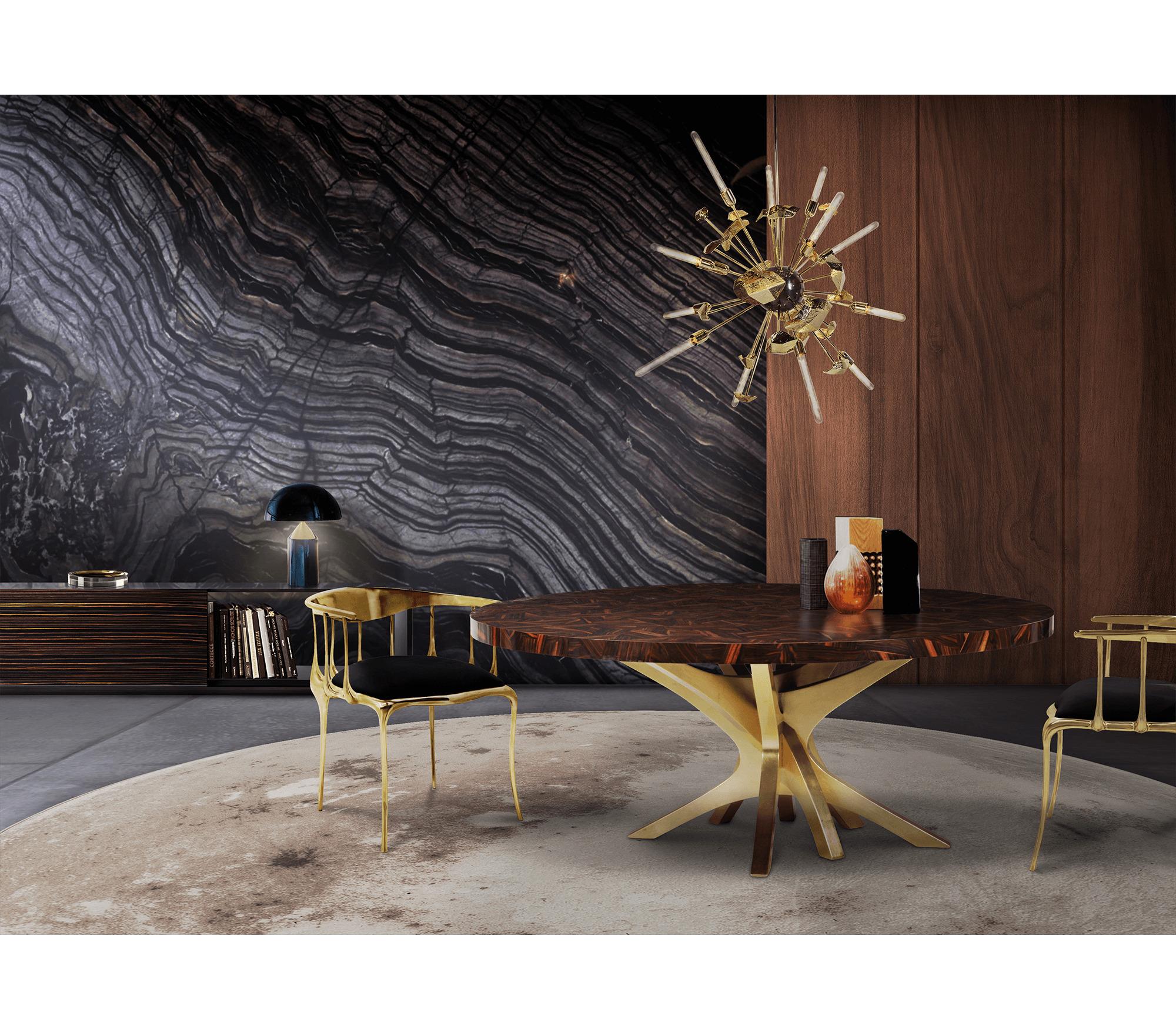 Table de salle à manger en bois 