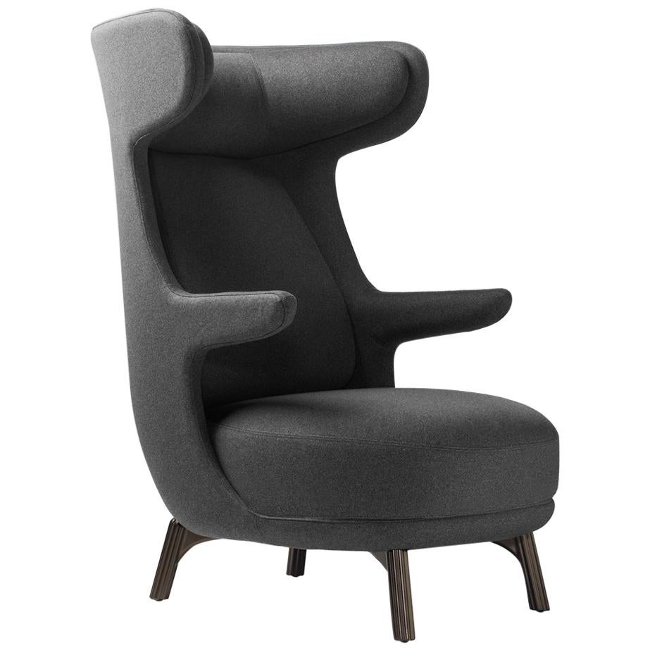 Armchair model "Dino" by Jaime Hayon upholstered in grey fabric spanish design  For Sale