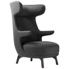Armchair model "Dino" by Jaime Hayon upholstered in grey fabric spanish design 