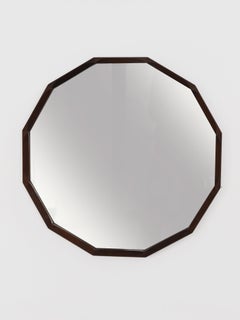 Dino Cavalli für Tredici Italienisch Midcentury Massivholz Wandspiegel 1960er Jahre