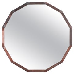 Dino Cavalli Walnut Mirror, Mid-century modern, Italy