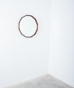 Dino Cavalli Walnut Mirror, Mid-century modern, Italy