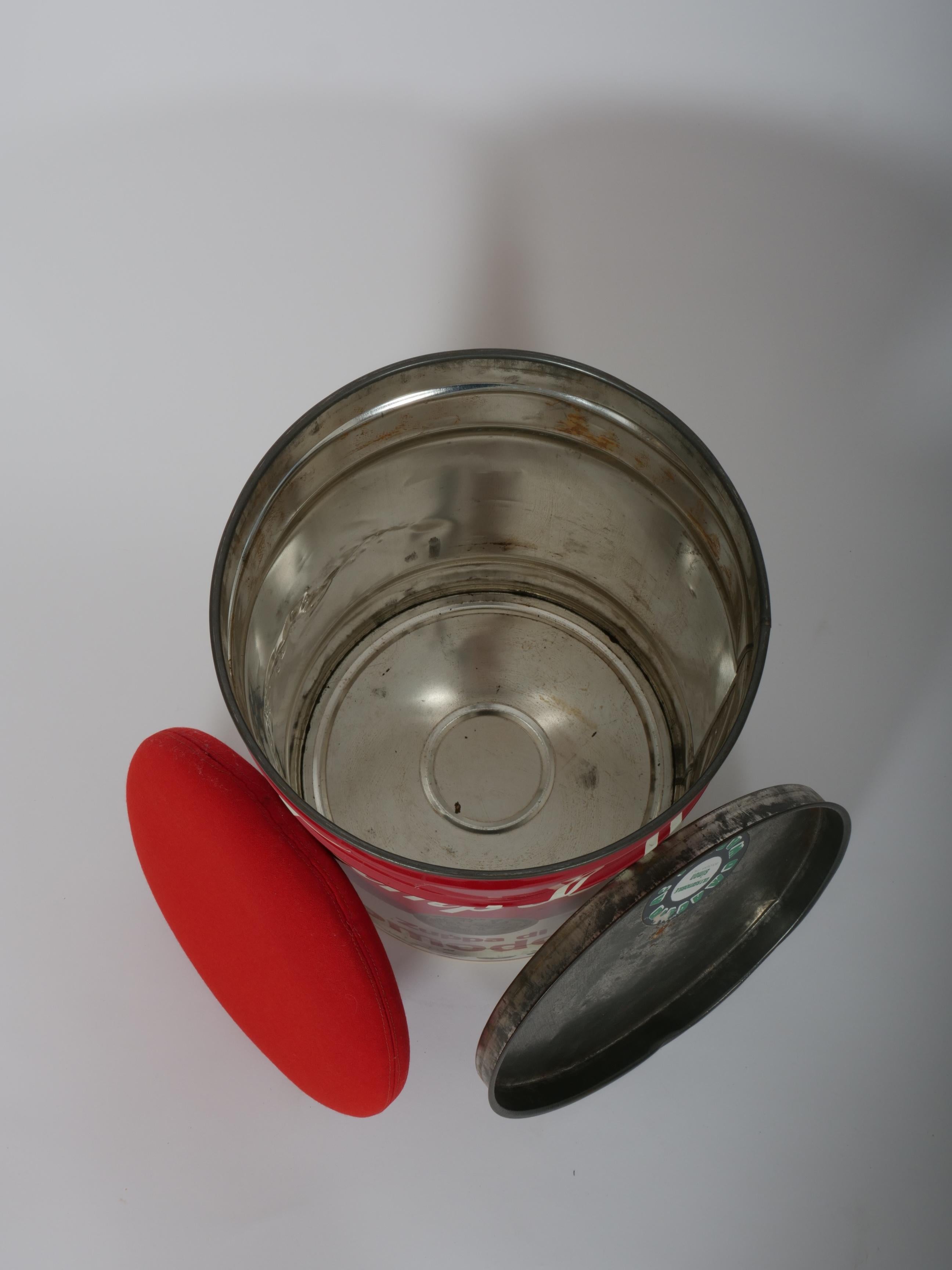 Italian Dino Gavina for Studio Simon, Andy Warhol Campbell’s Soup Can Stool, Italy, 1971 For Sale