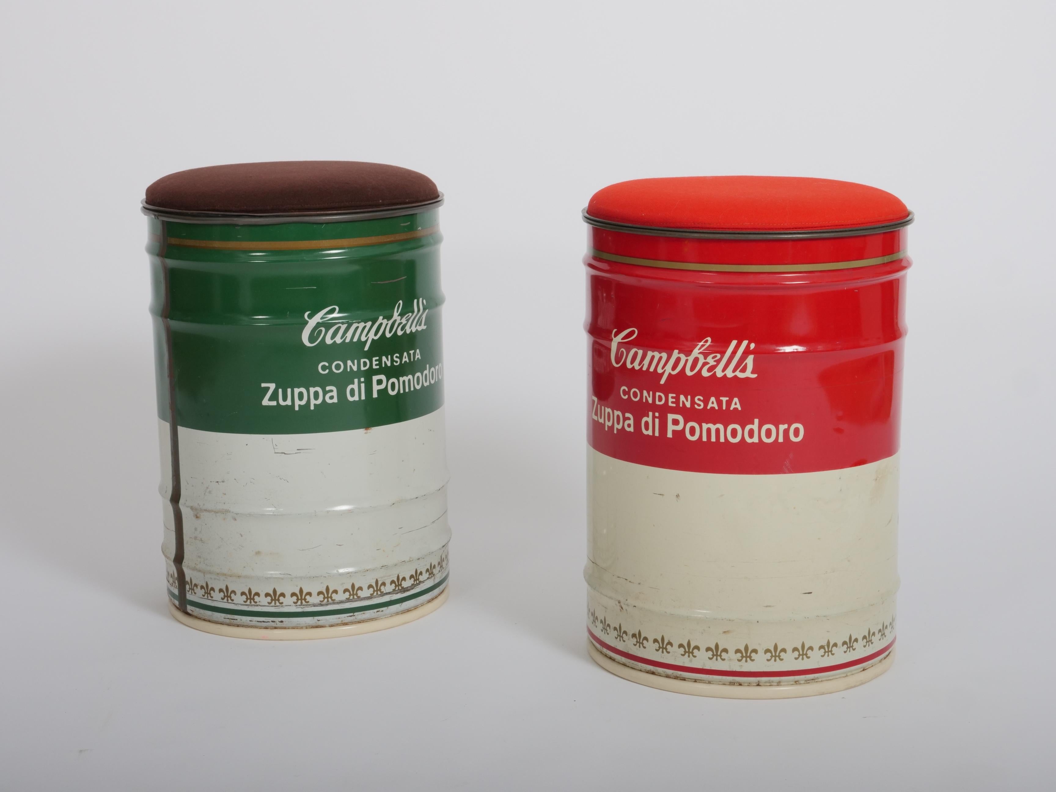 Métal Dino Gavina pour Studio Simon, Tabouret en forme de boîte de soupe Campbell d'Andy Warhol, Italie, 1971 en vente