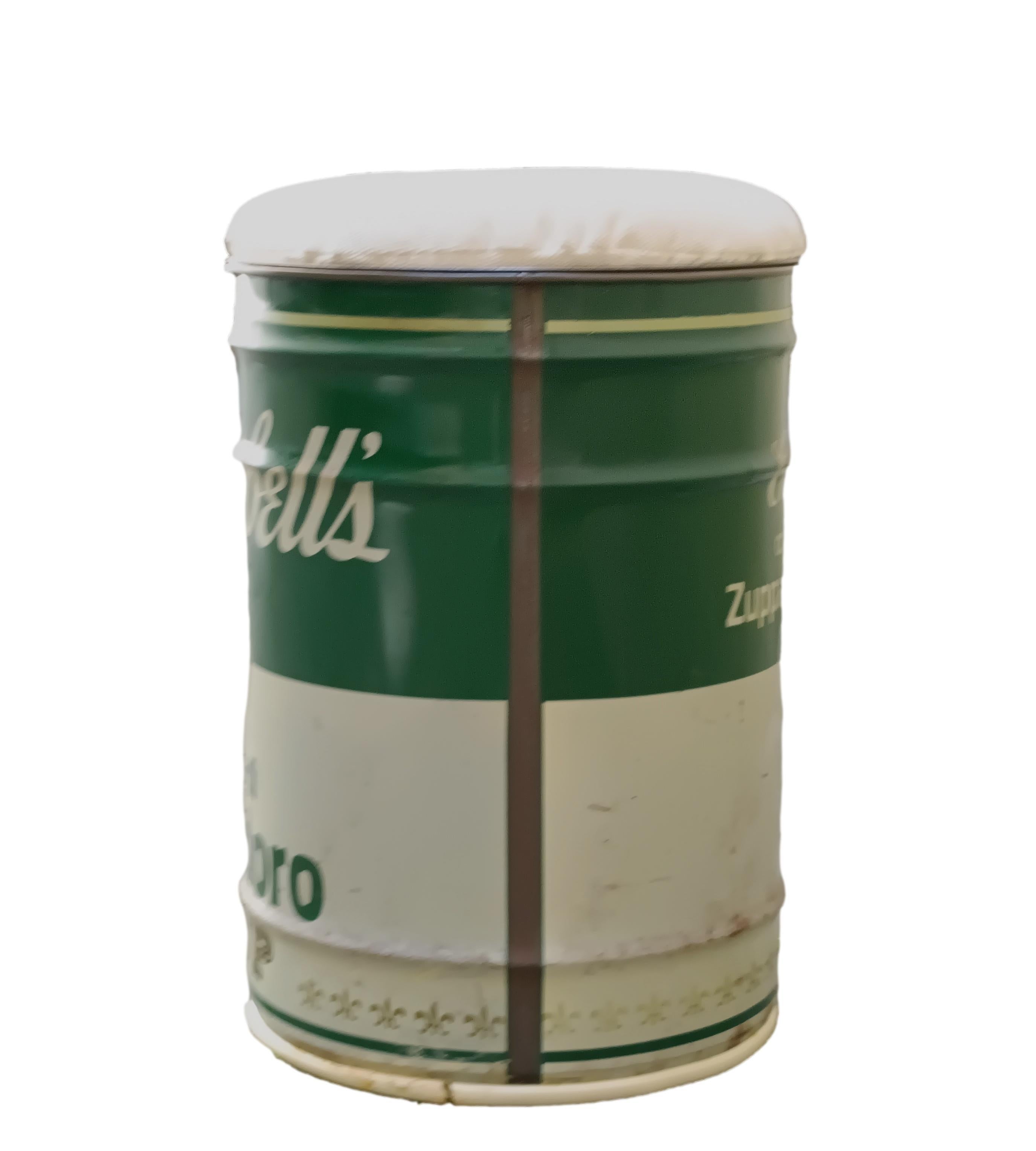 Dino Gavina für Studio Simon, Andy Warhol Campbell's Soup Hocker, Italien 1971 (Italian) im Angebot