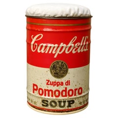 Dino Gavina for Studio Simon, Andy Warhol Campbell's Soup Stool, Italy 1971