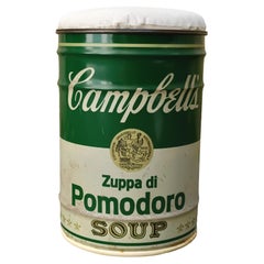 Dino Gavina pour Studio Simon, tabouret Campbell's Soup d'Andy Warhol, Italie 1971