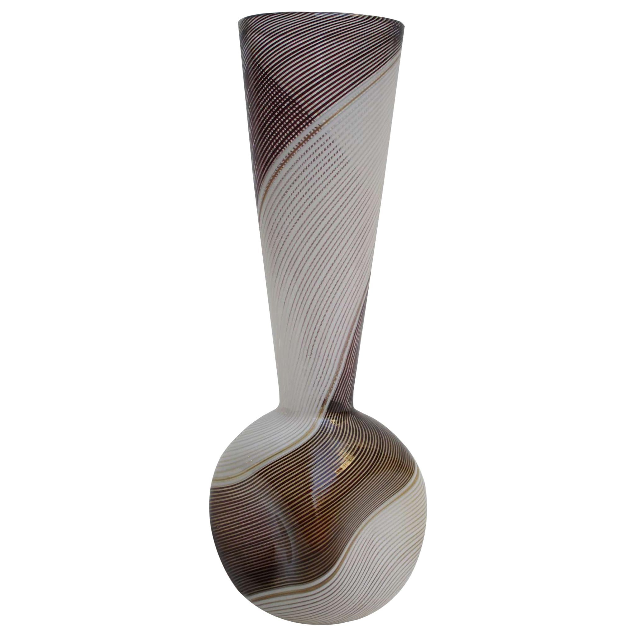 Dino Martens Art Glass Vase For Sale